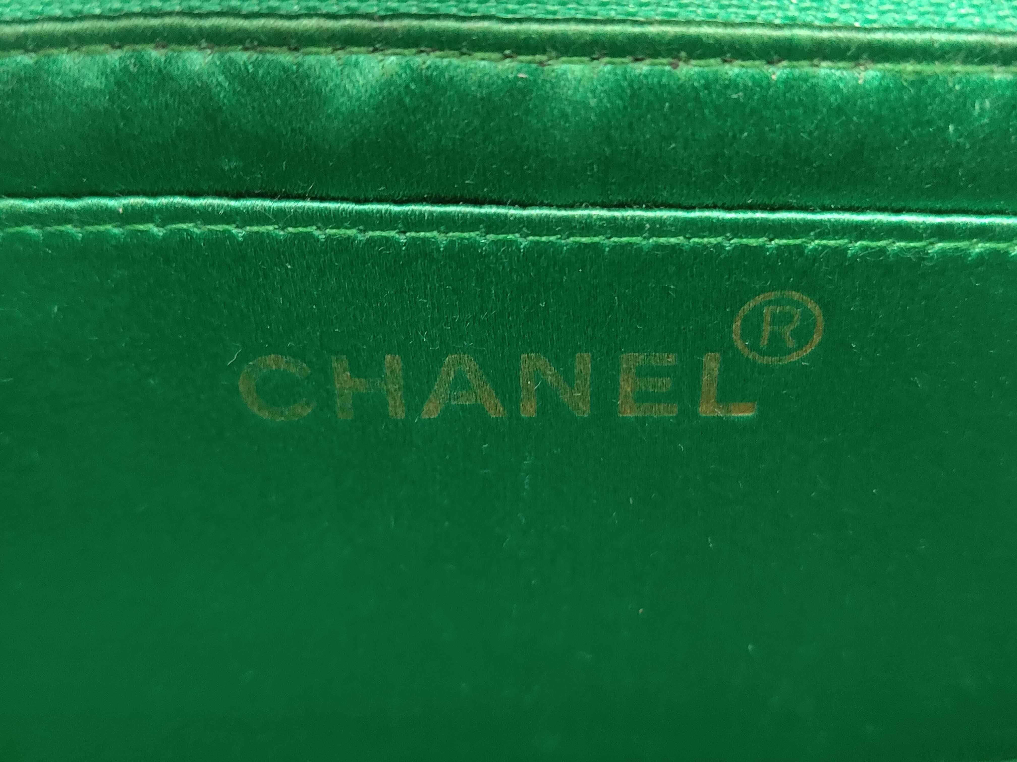 Diana Mini Matelassé Chain Shoulder Bag with GP Hardware, Satin, Green — view 11