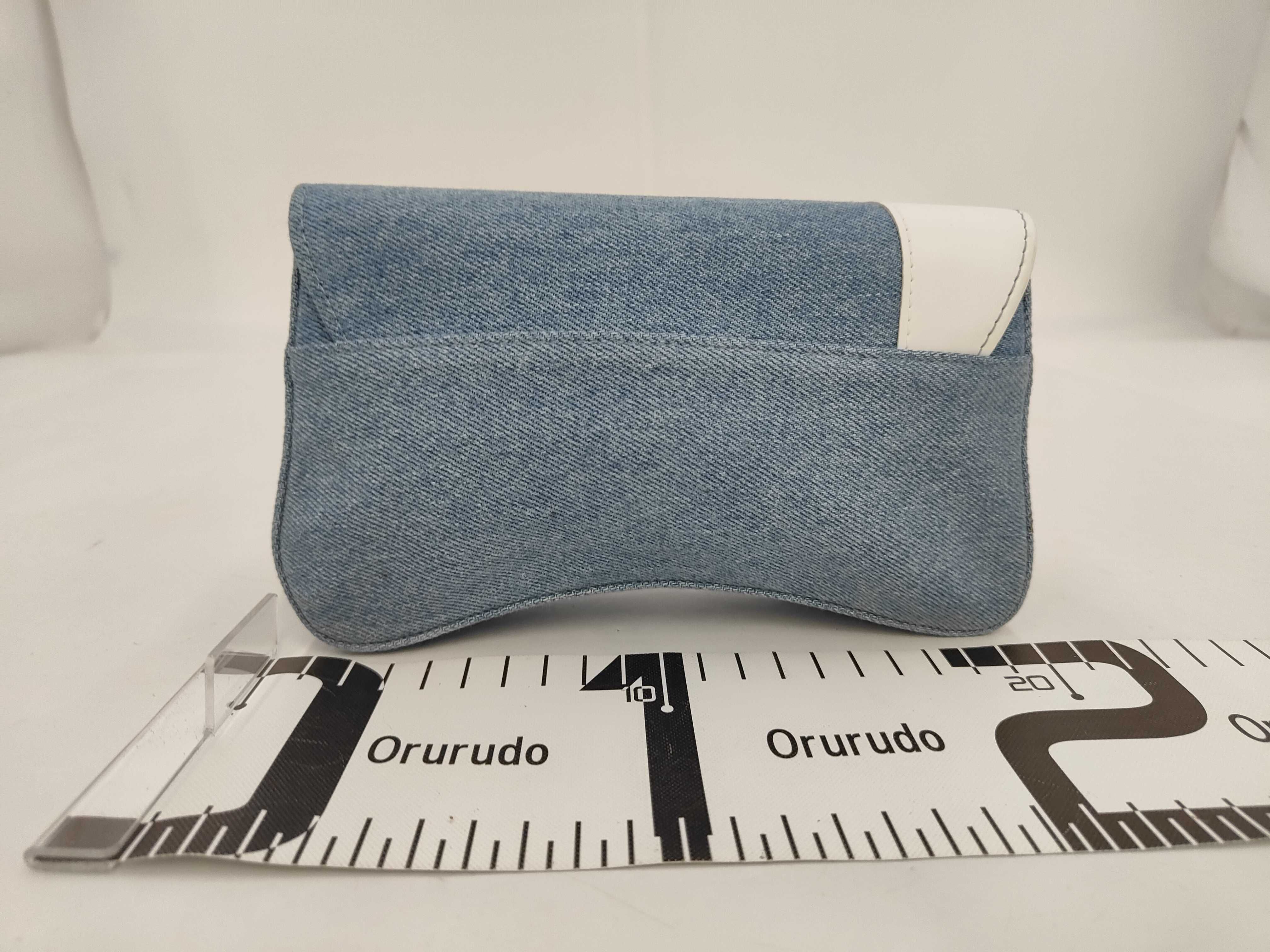 Novelty Christian Dior Parfums Pouch Denim Light Blue x White Pouch — view 2
