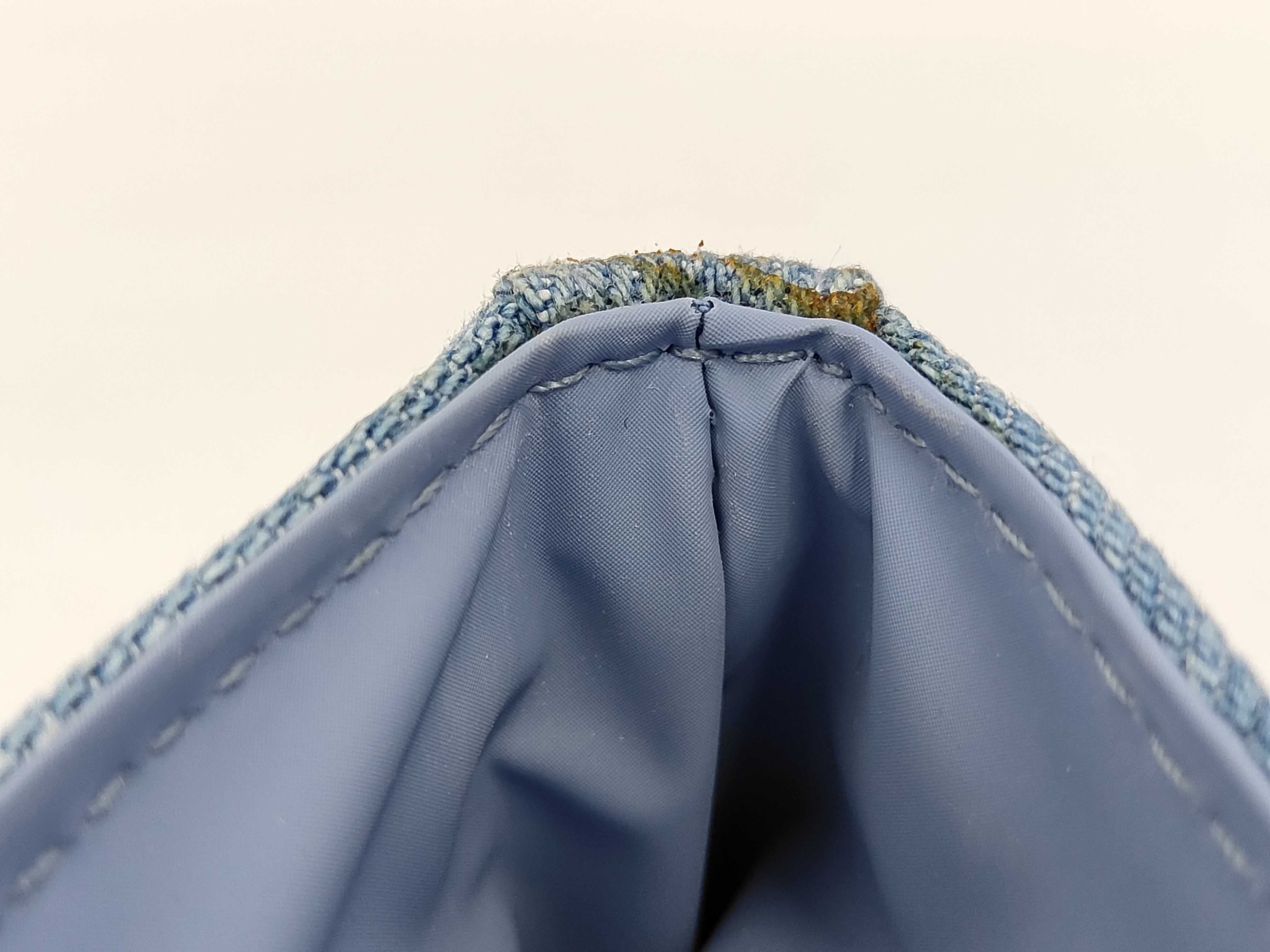 Novelty Christian Dior Parfums Pouch Denim Light Blue x White Pouch — view 7
