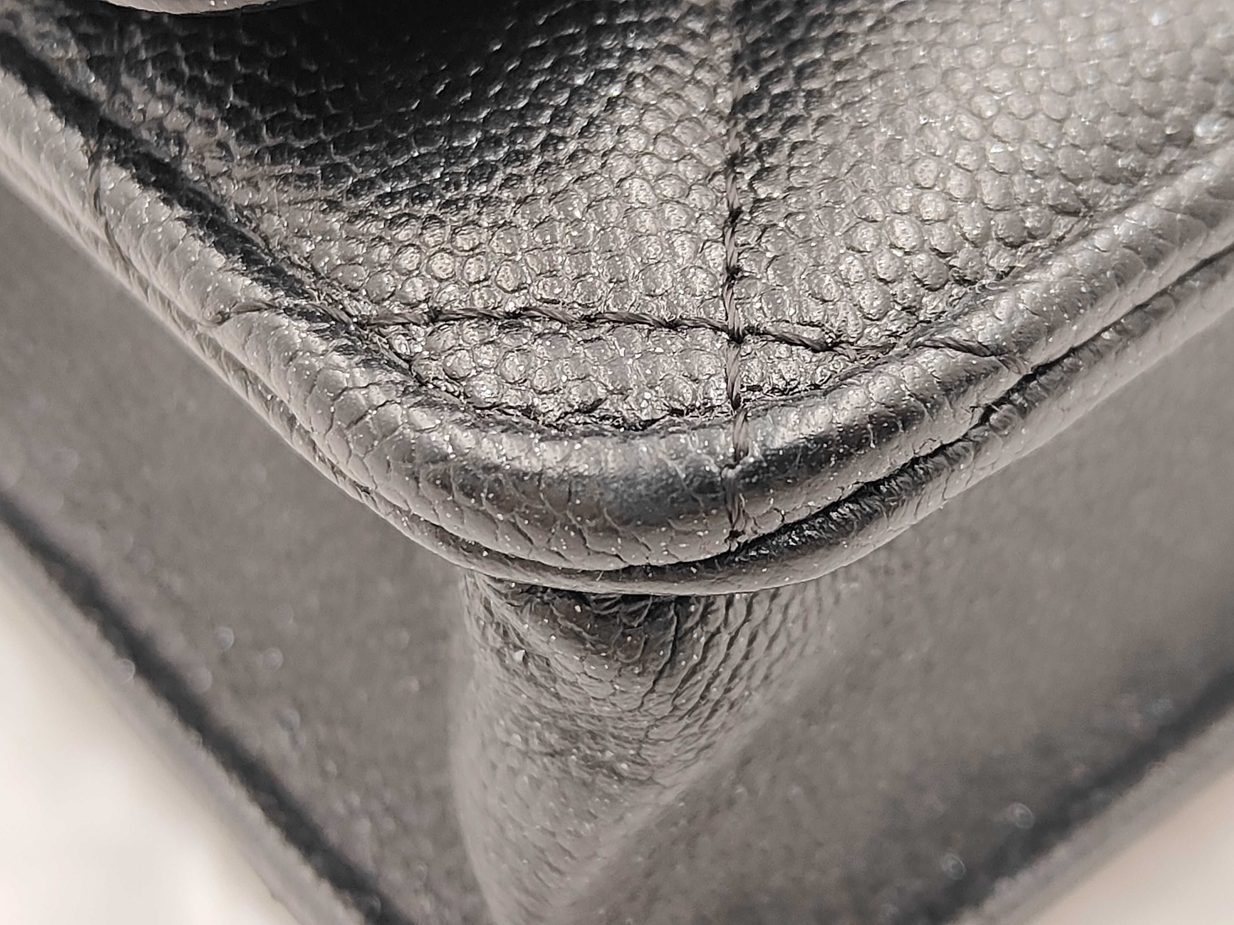 WOC Black Calfskin Shoulder Bag with Silver Hardware — view 5