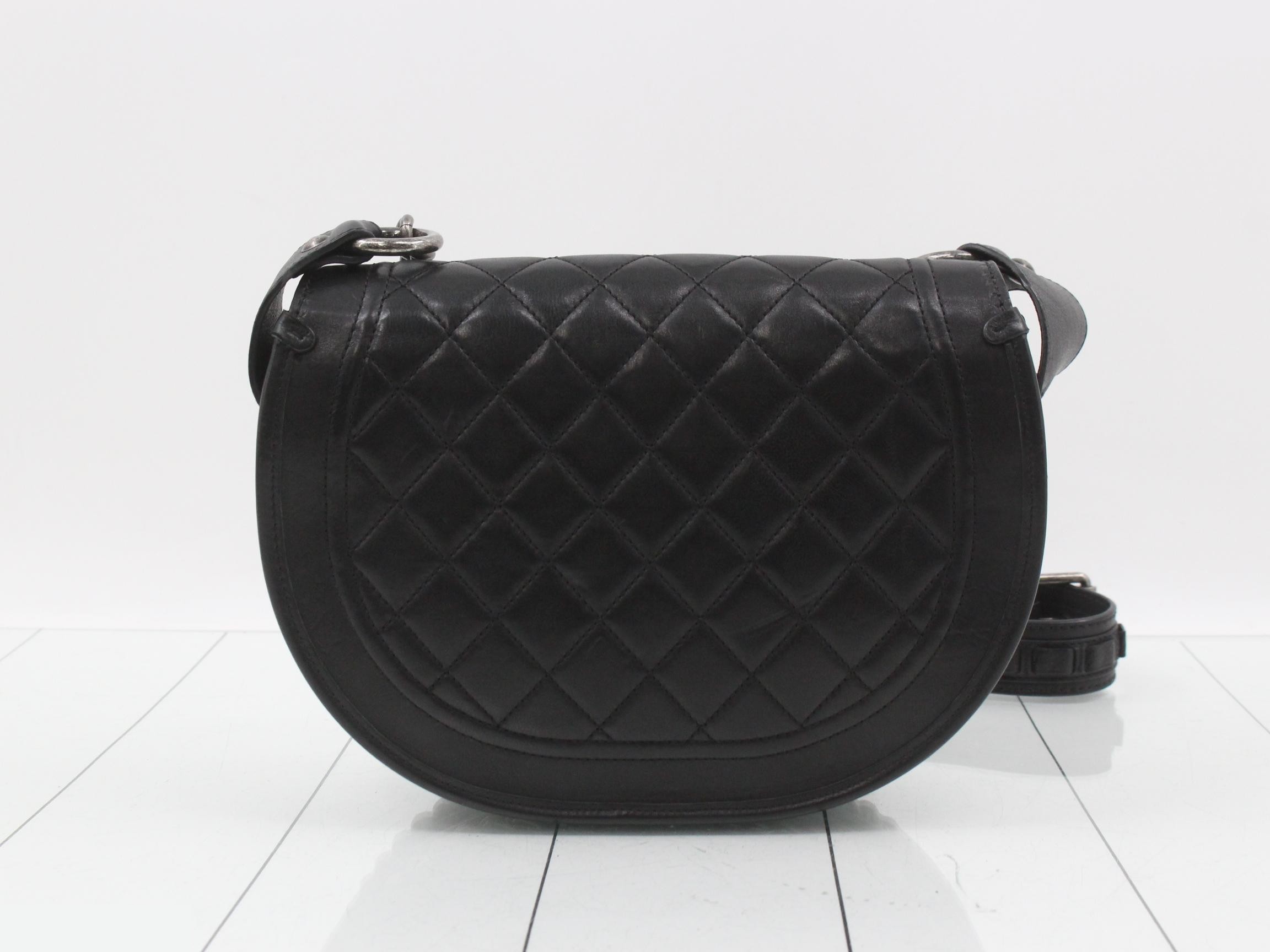 Paris Dallas Calfskin x Leather Chain Shoulder Bag — view 2