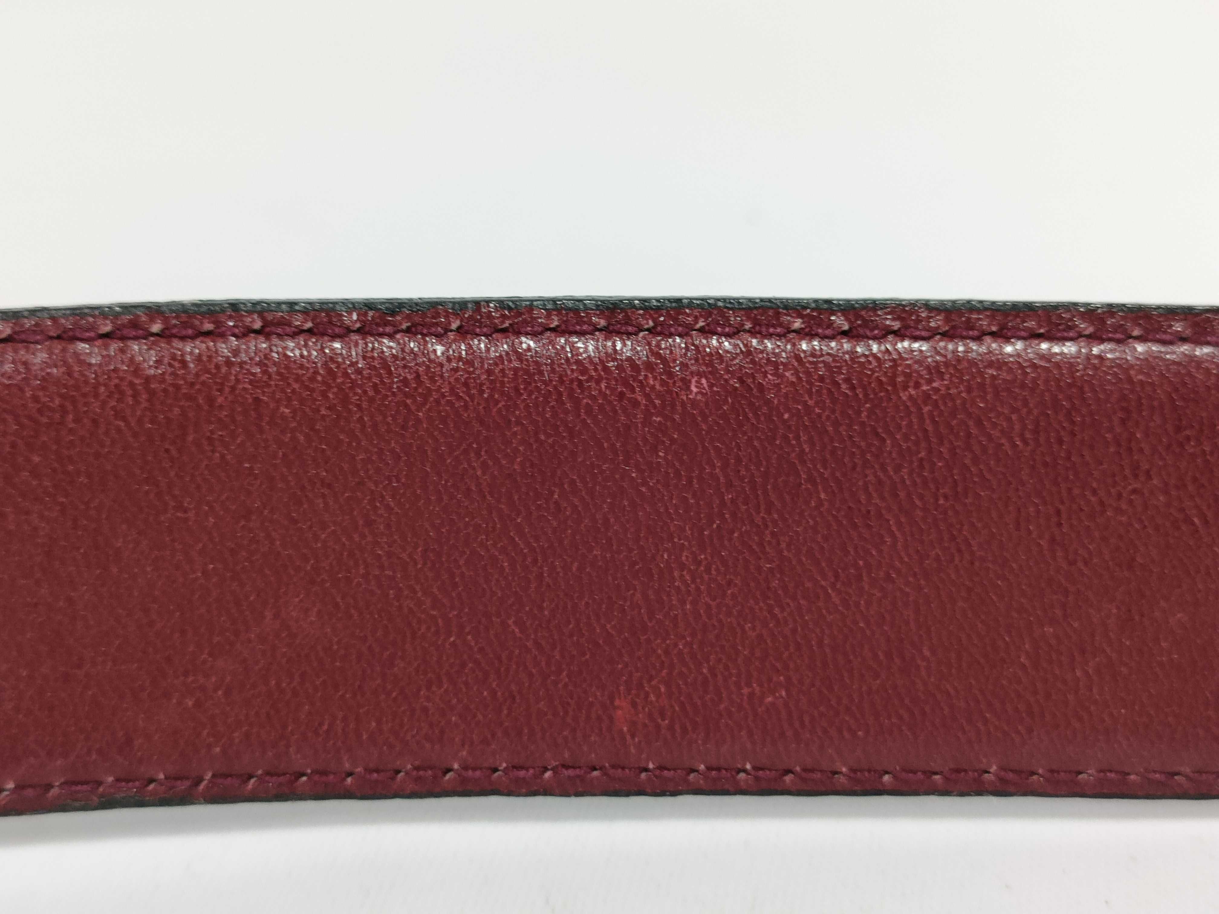 carriage buckle leather belt — view 11