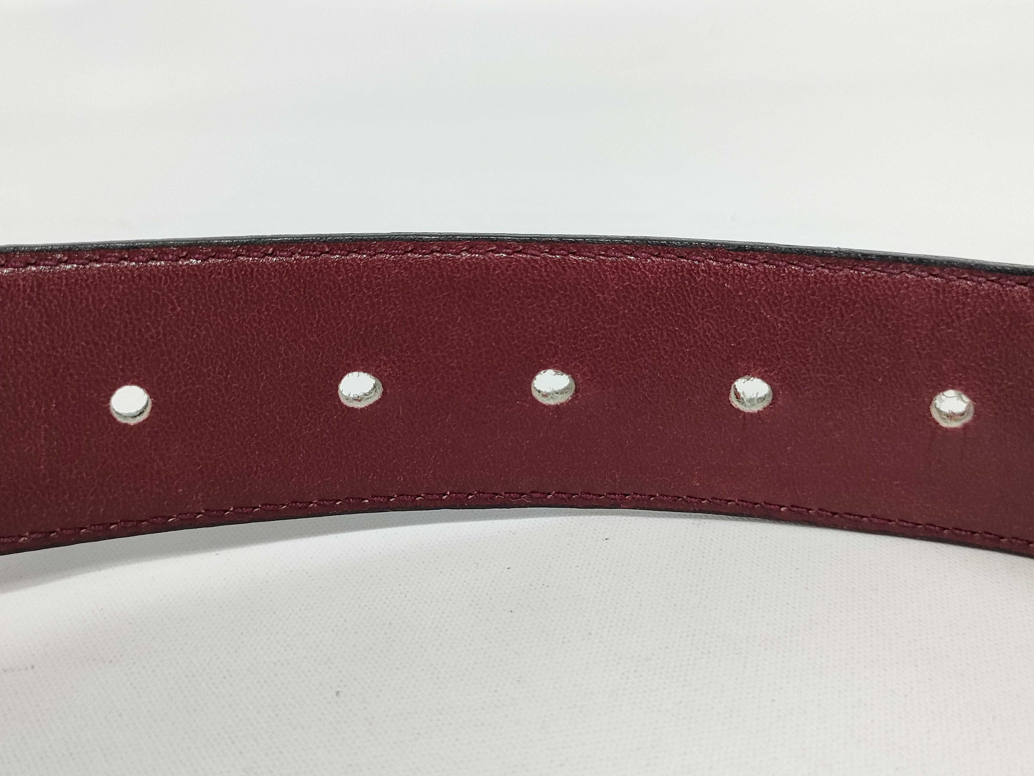 carriage buckle leather belt — view 12
