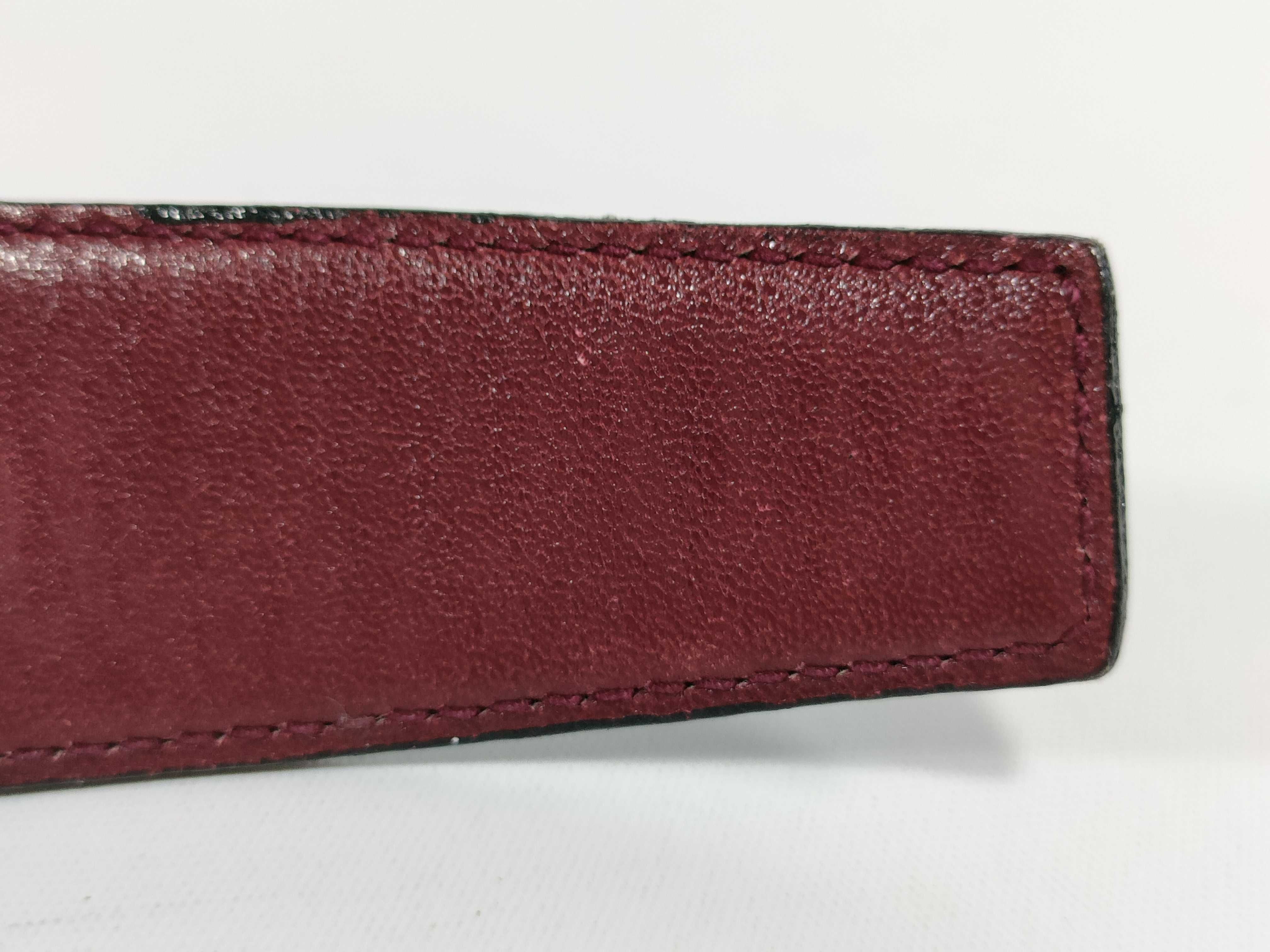 carriage buckle leather belt — view 13