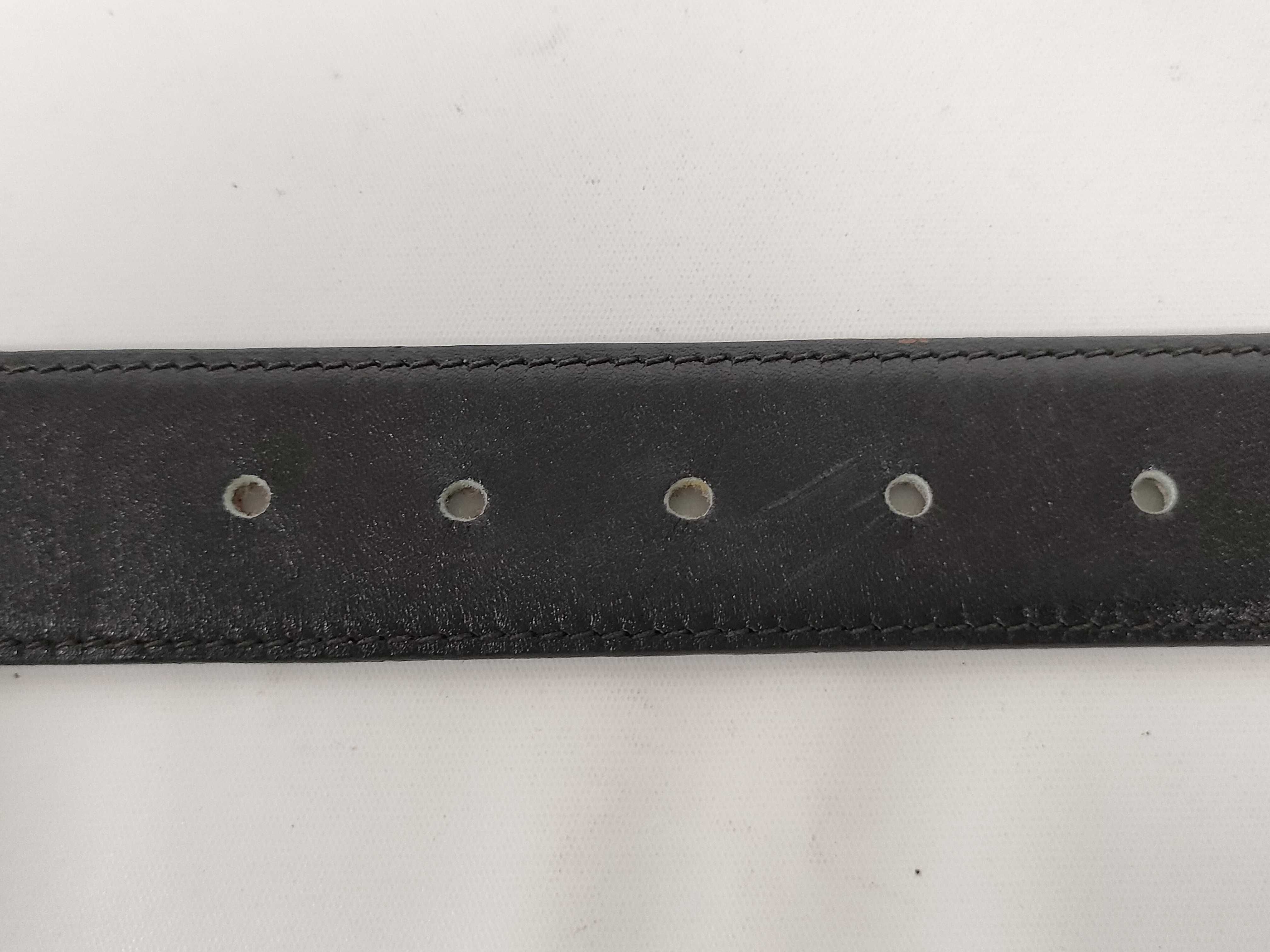 carriage buckle leather belt — view 7