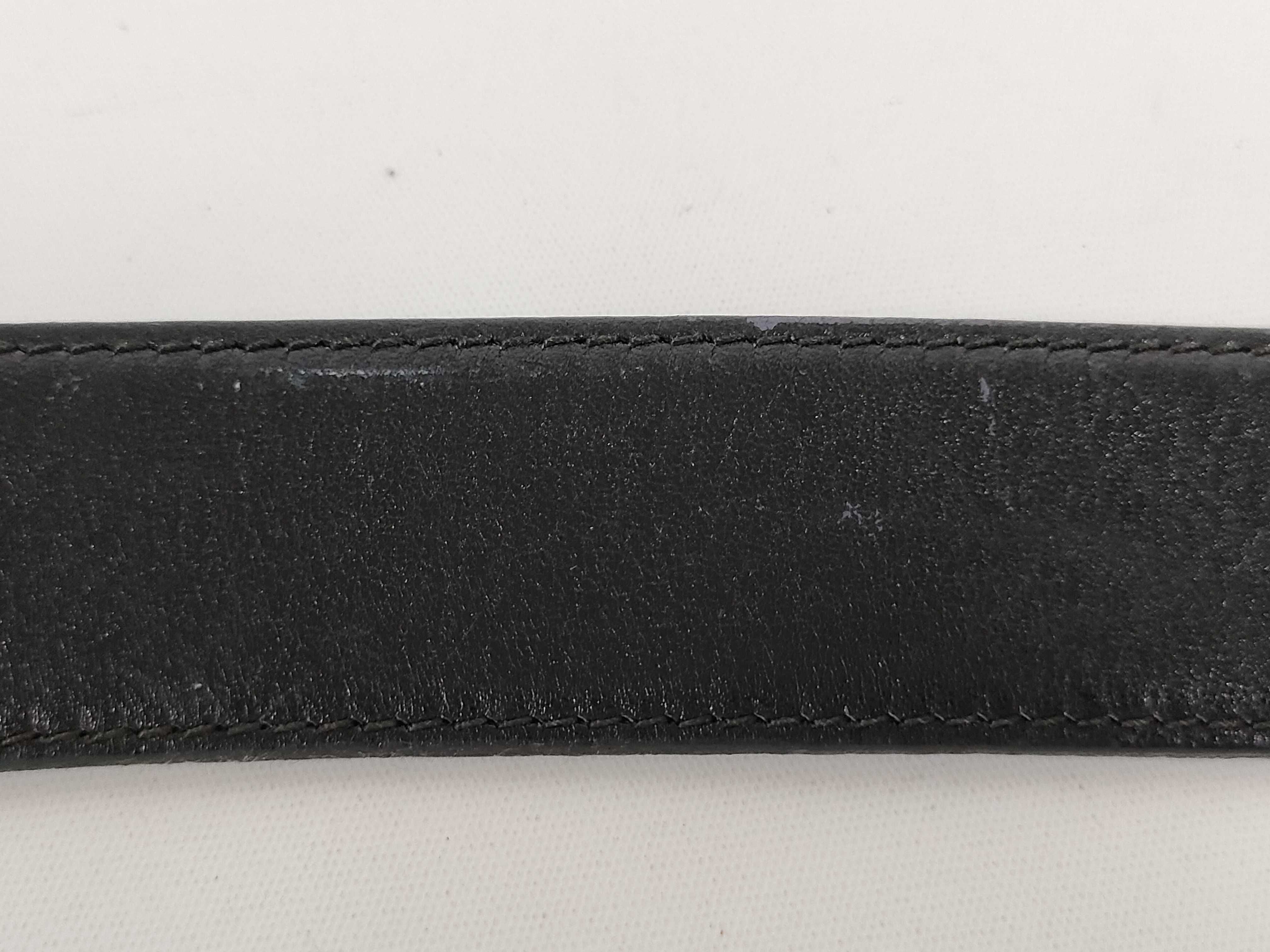 carriage buckle leather belt — view 9