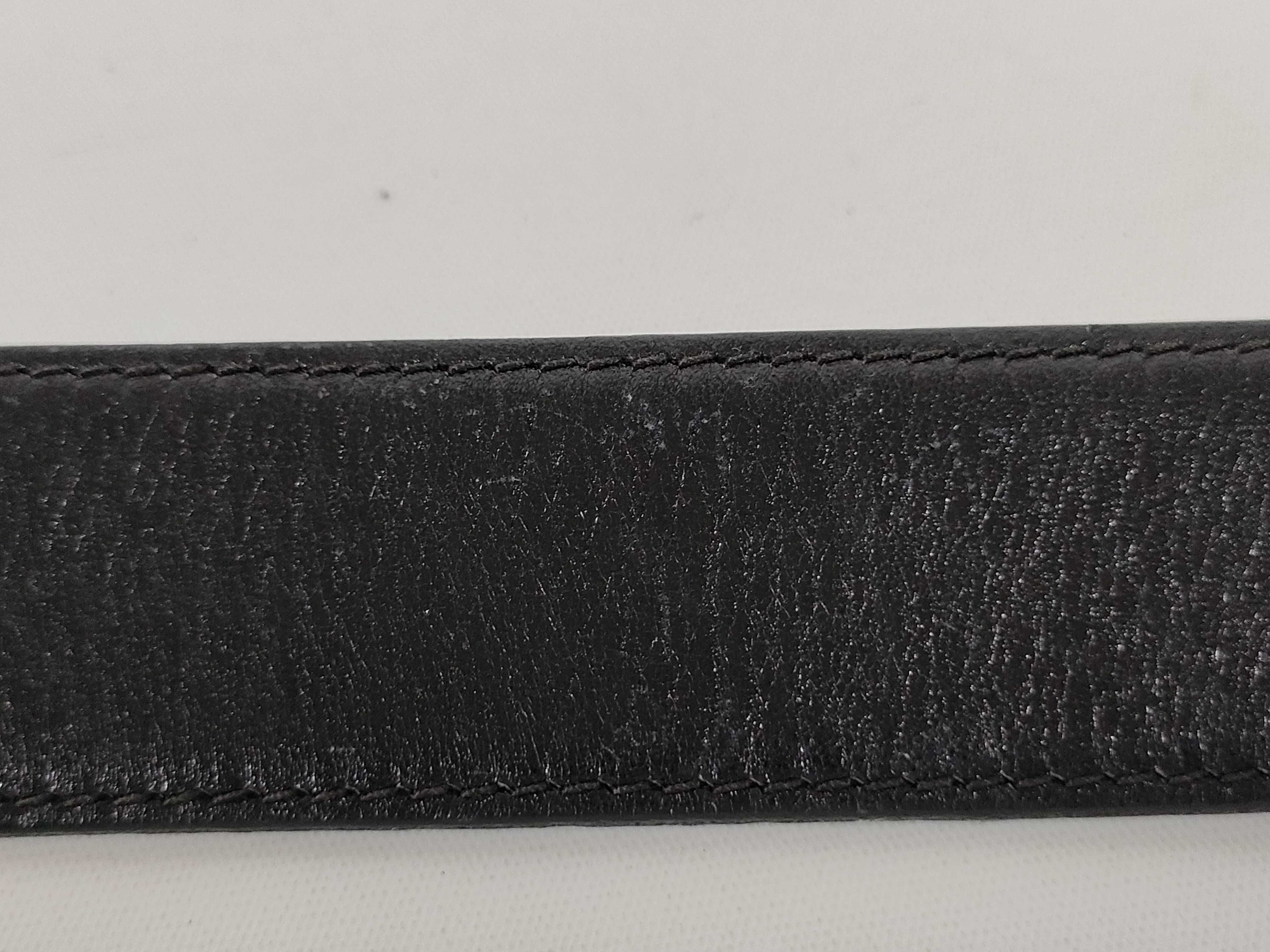 carriage buckle leather belt — view 10