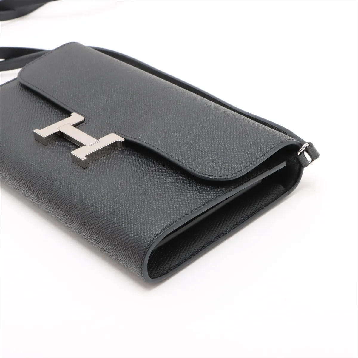 [Individually wrapped] Hermes Constance Long To Go Vaux Epson Black Silver Hardware W:2024 — view 3