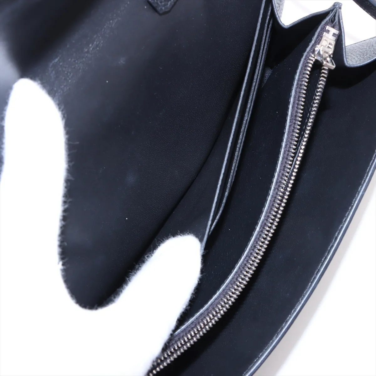 [Individually wrapped] Hermes Constance Long To Go Vaux Epson Black Silver Hardware W:2024 — view 10
