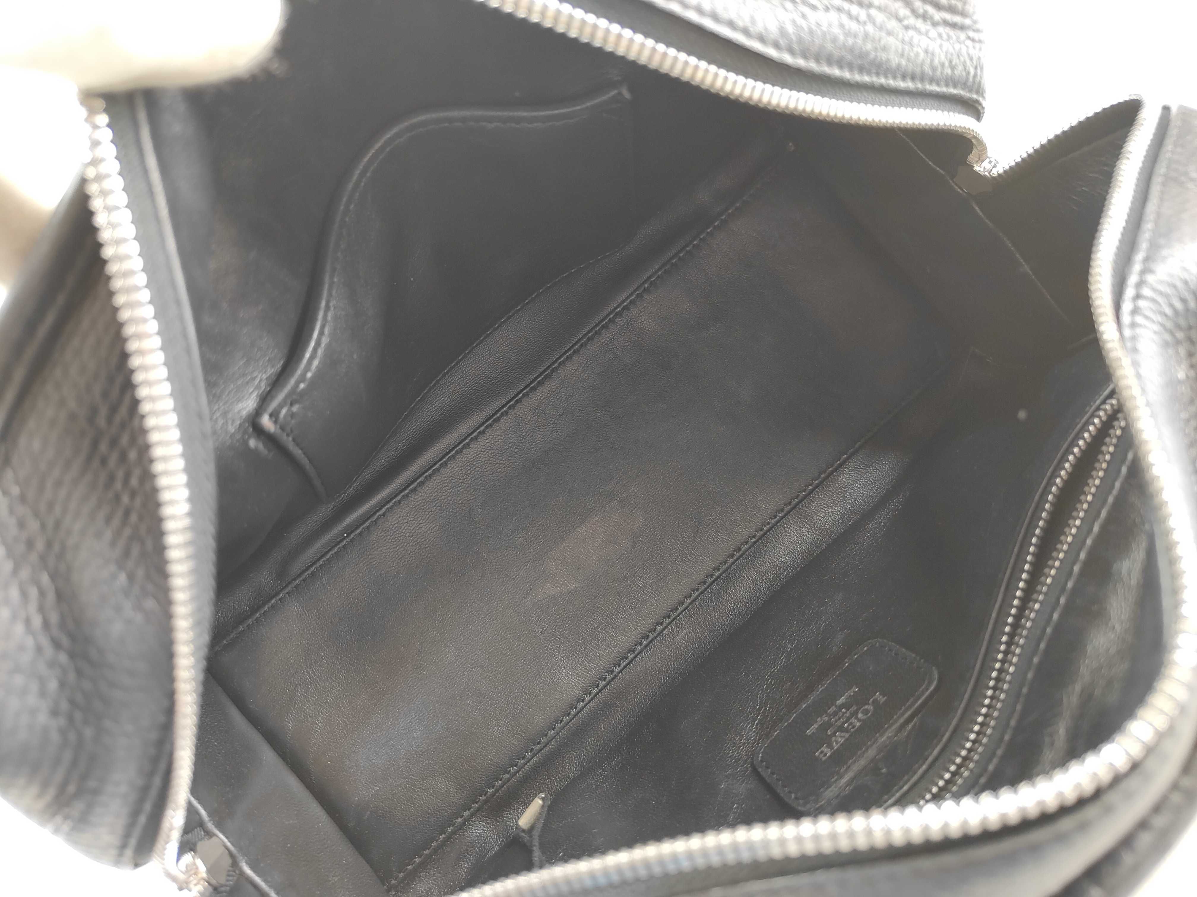 Amazona 28 Leather Handbag, Black Boston Bag — view 12