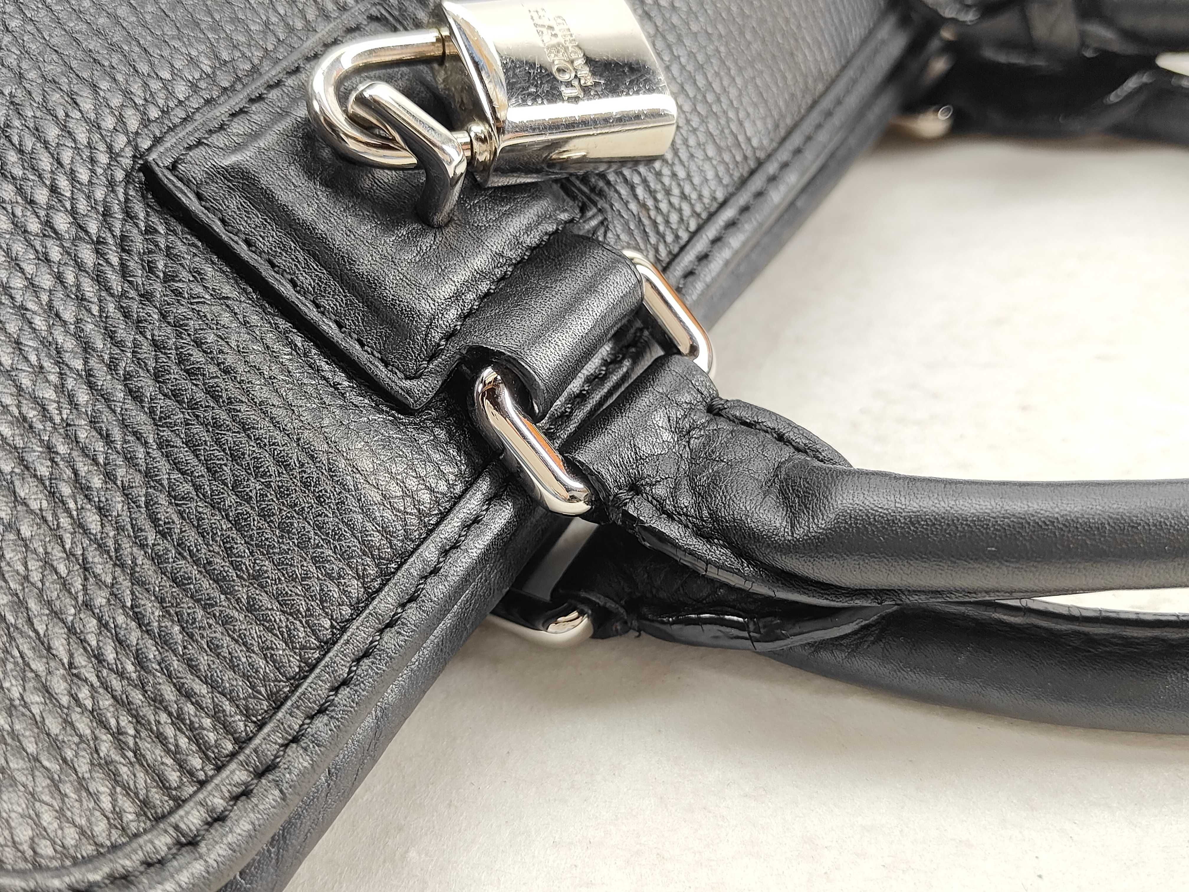 Amazona 28 Leather Handbag, Black Boston Bag — view 6