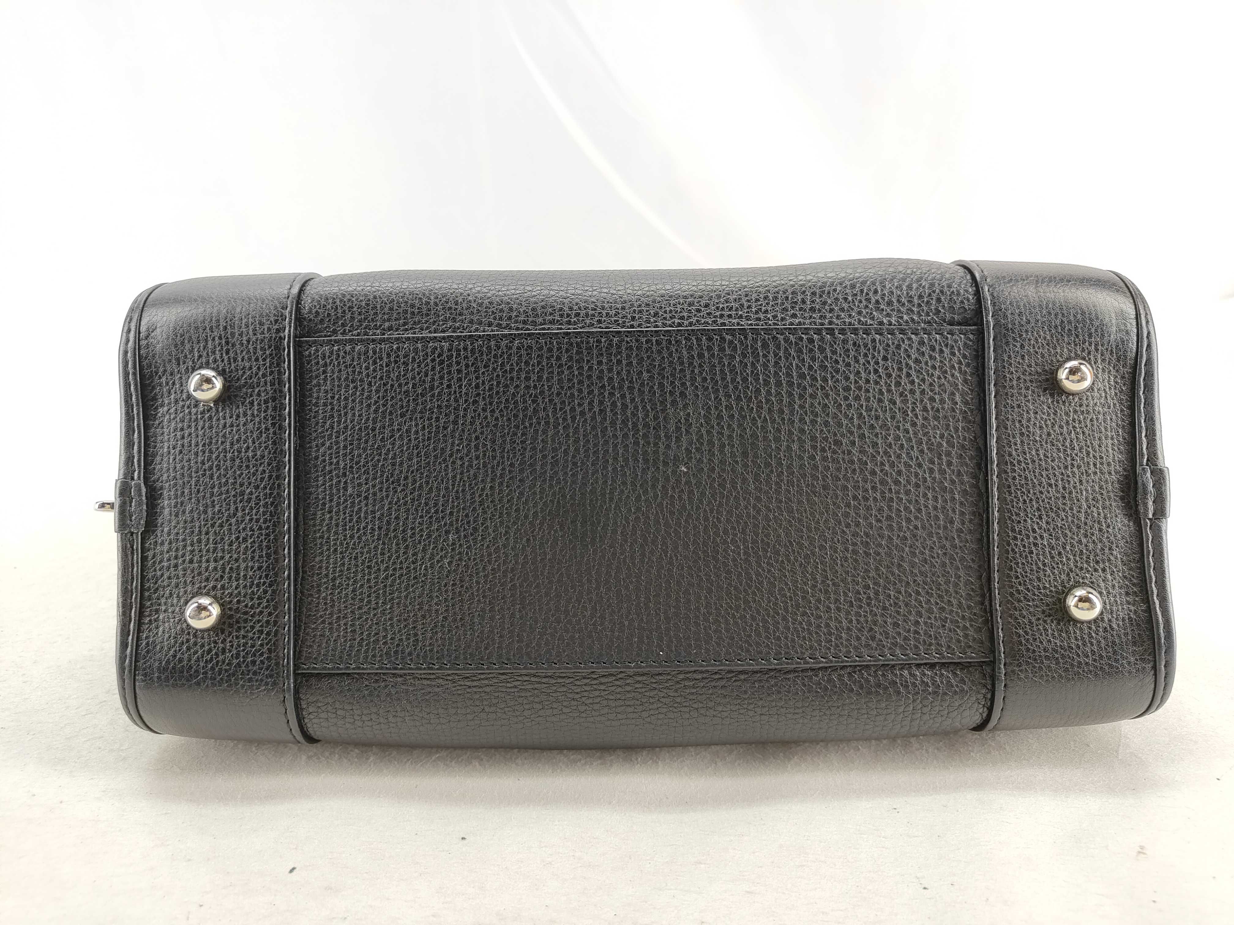 Amazona 28 Leather Handbag, Black Boston Bag — view 8