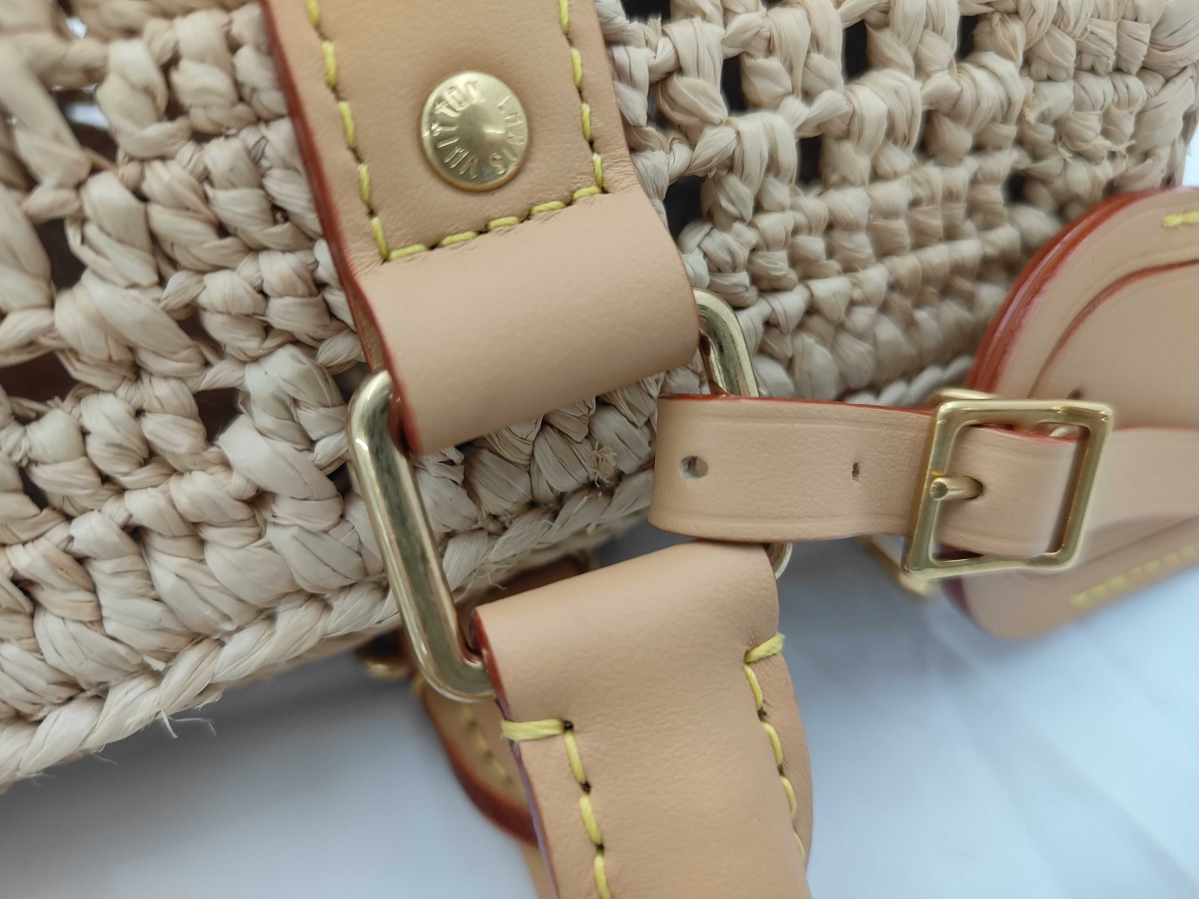 Damier Raffia Keepall Bandoulière 25 Boston Bag — view 5