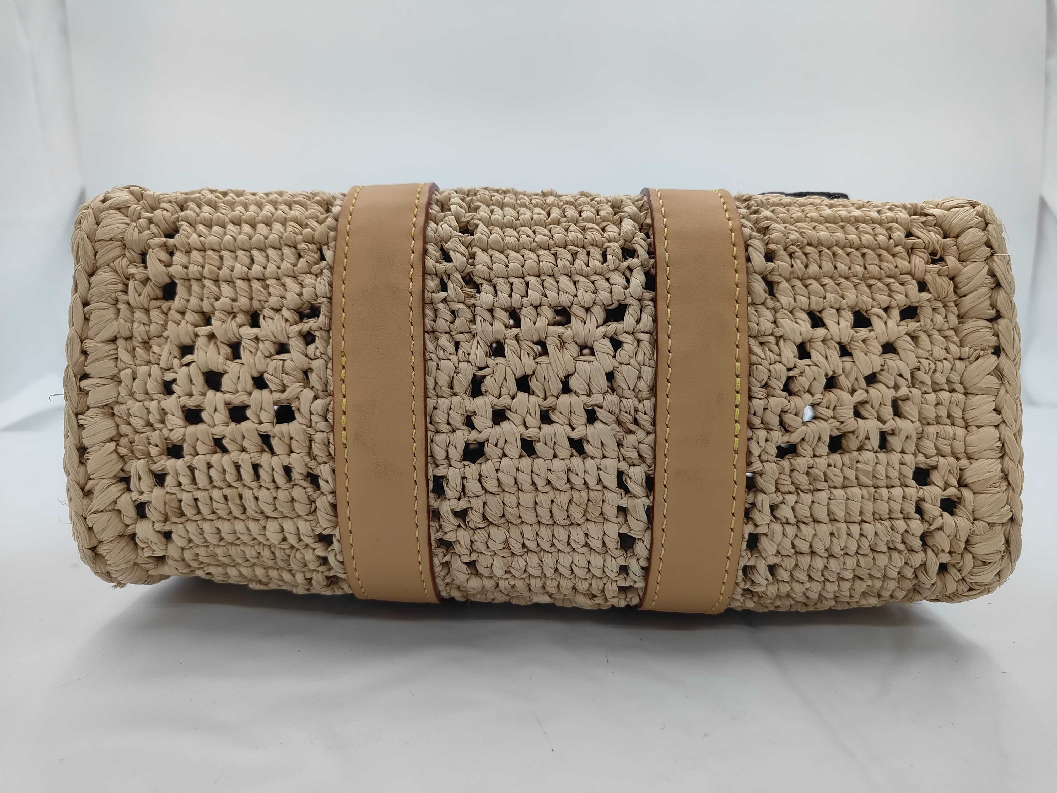 Damier Raffia Keepall Bandoulière 25 Boston Bag — view 7