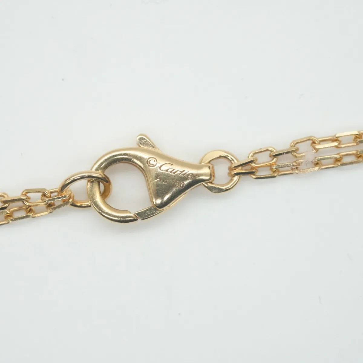 Love Circle 2P Diamond Necklace 750(YG) 6.3g YJA685 — view 4