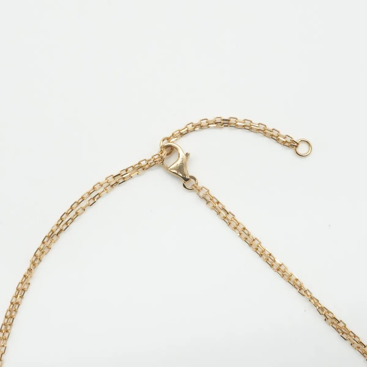 Love Circle 2P Diamond Necklace 750(YG) 6.3g YJA685 — view 6