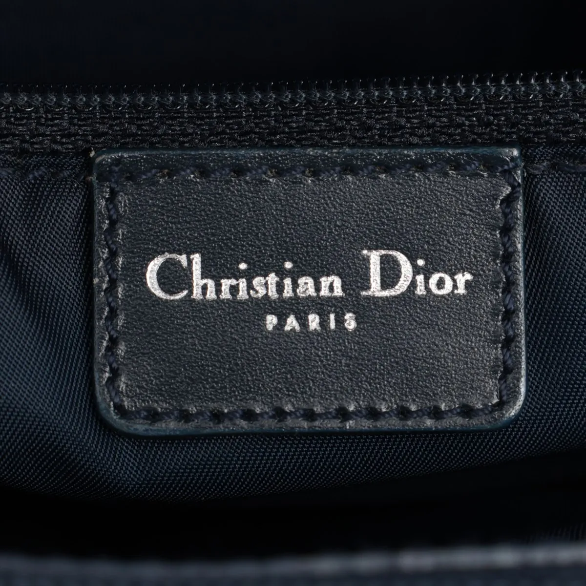 Trotter Canvas x Leather Handbag Navy — view 11