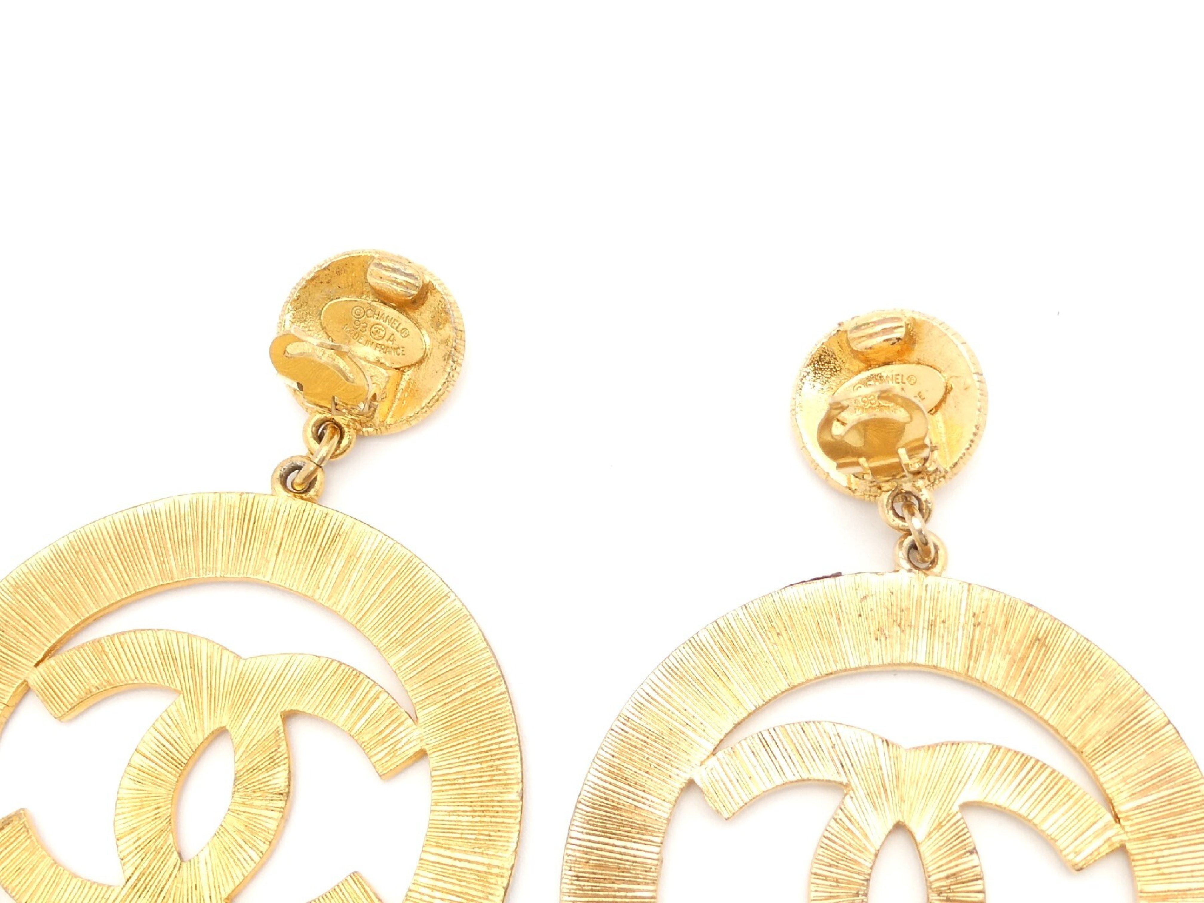 Coco Mark Gold Swing Earrings — view 3