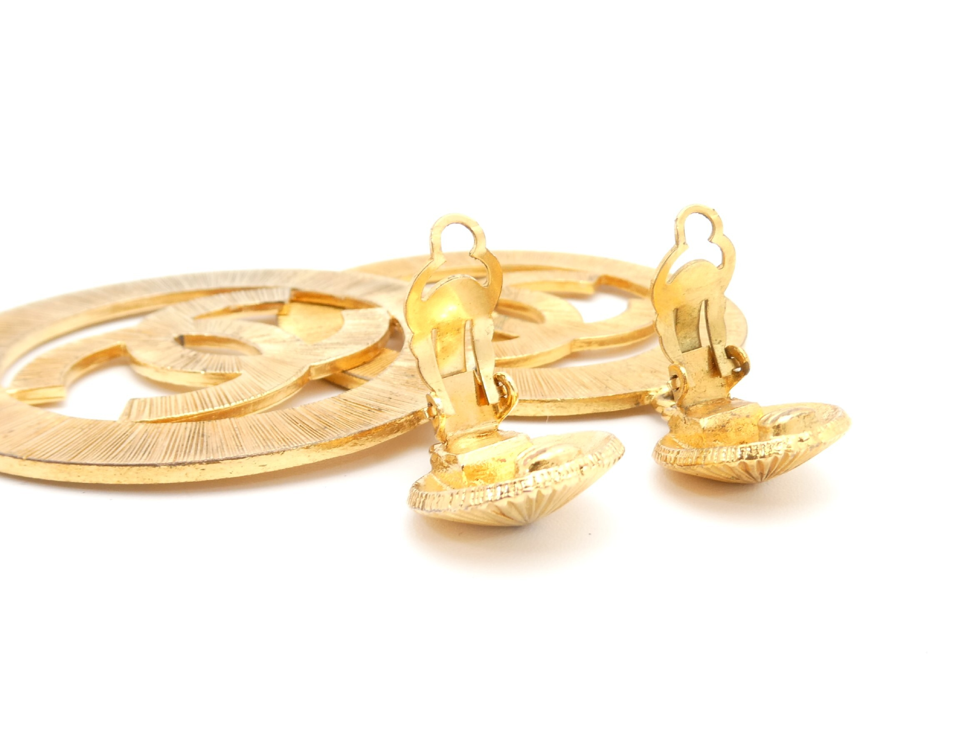 Coco Mark Gold Swing Earrings — view 4