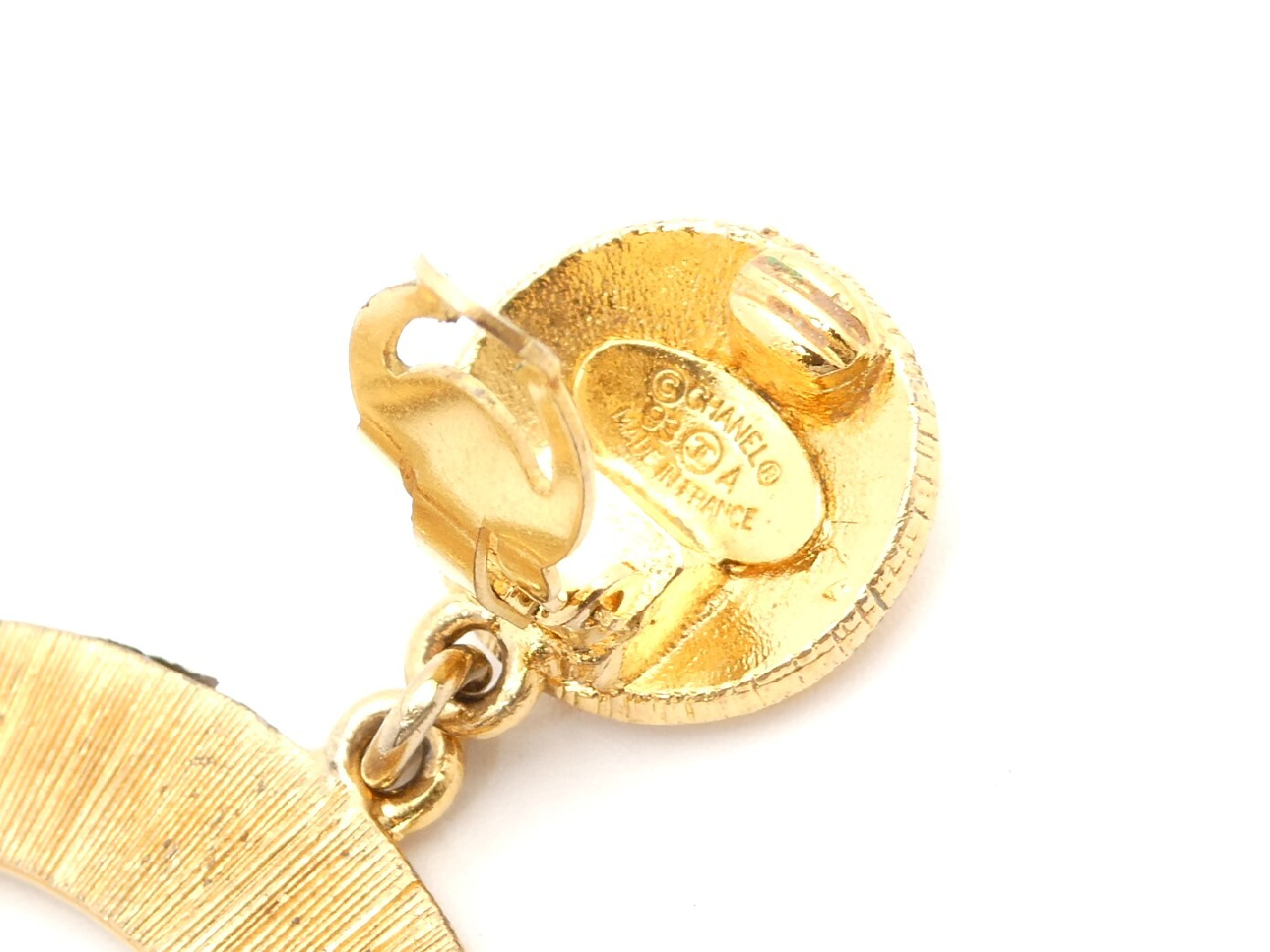 Coco Mark Gold Swing Earrings — view 5