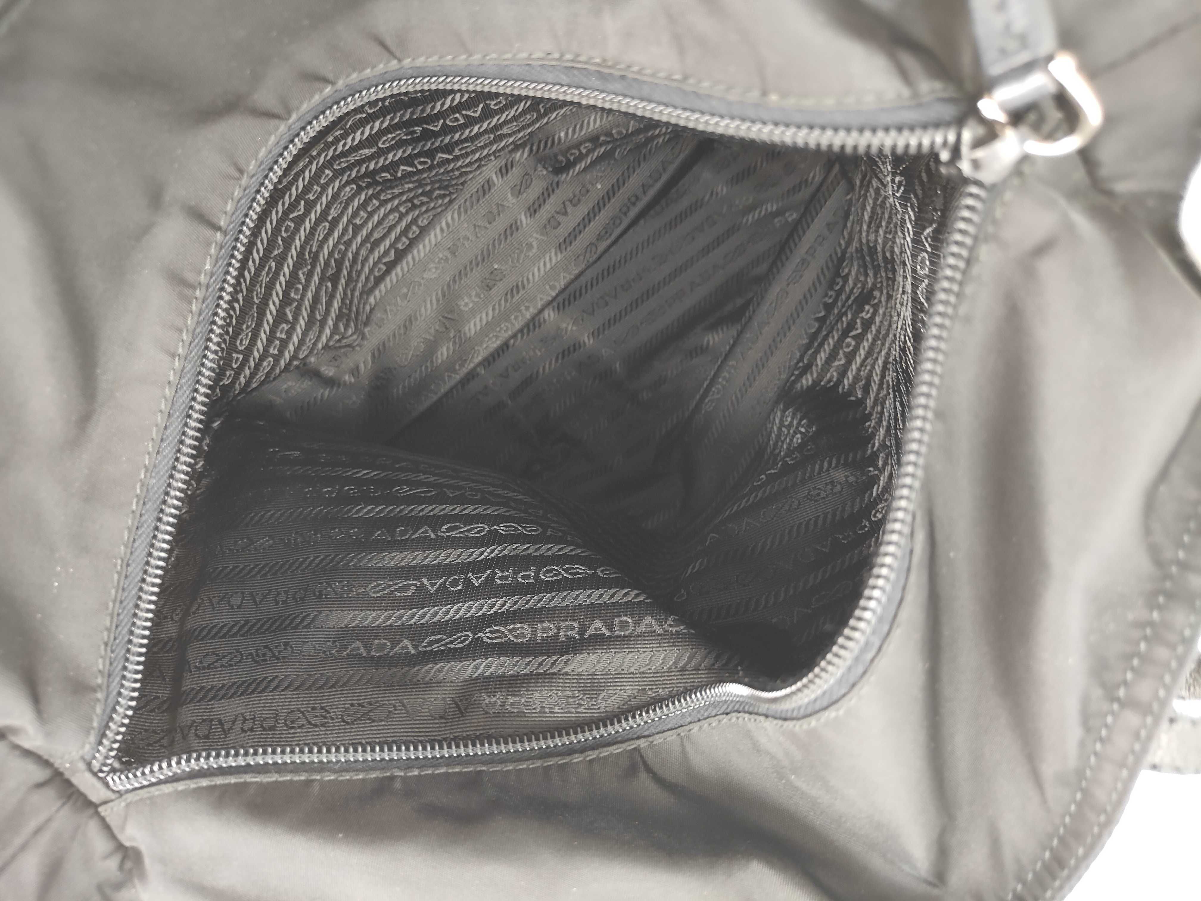 Nylon Prada Triangle Logo Nylon Tote Bag — view 11