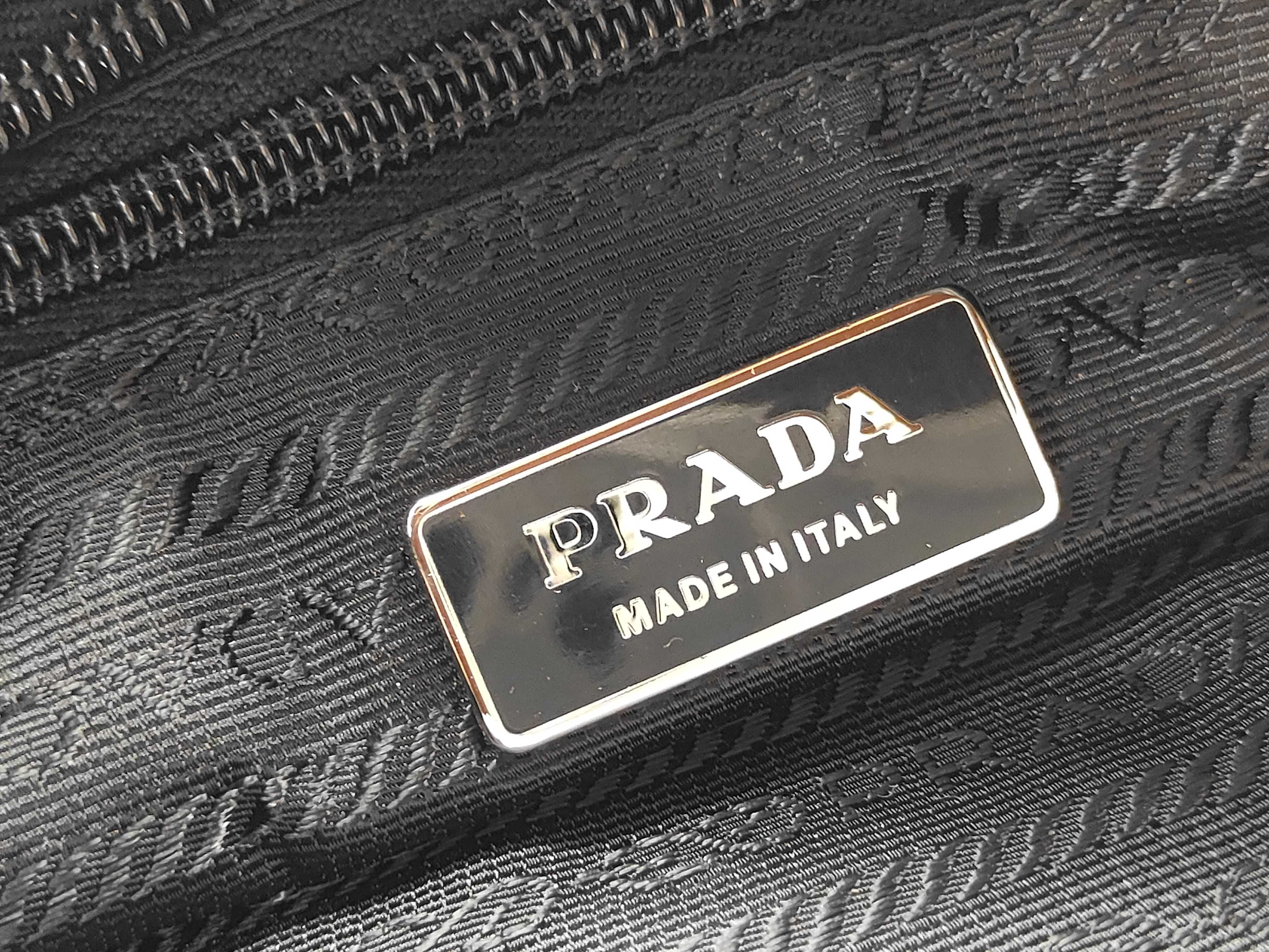 Nylon Prada Triangle Logo Nylon Tote Bag — view 15