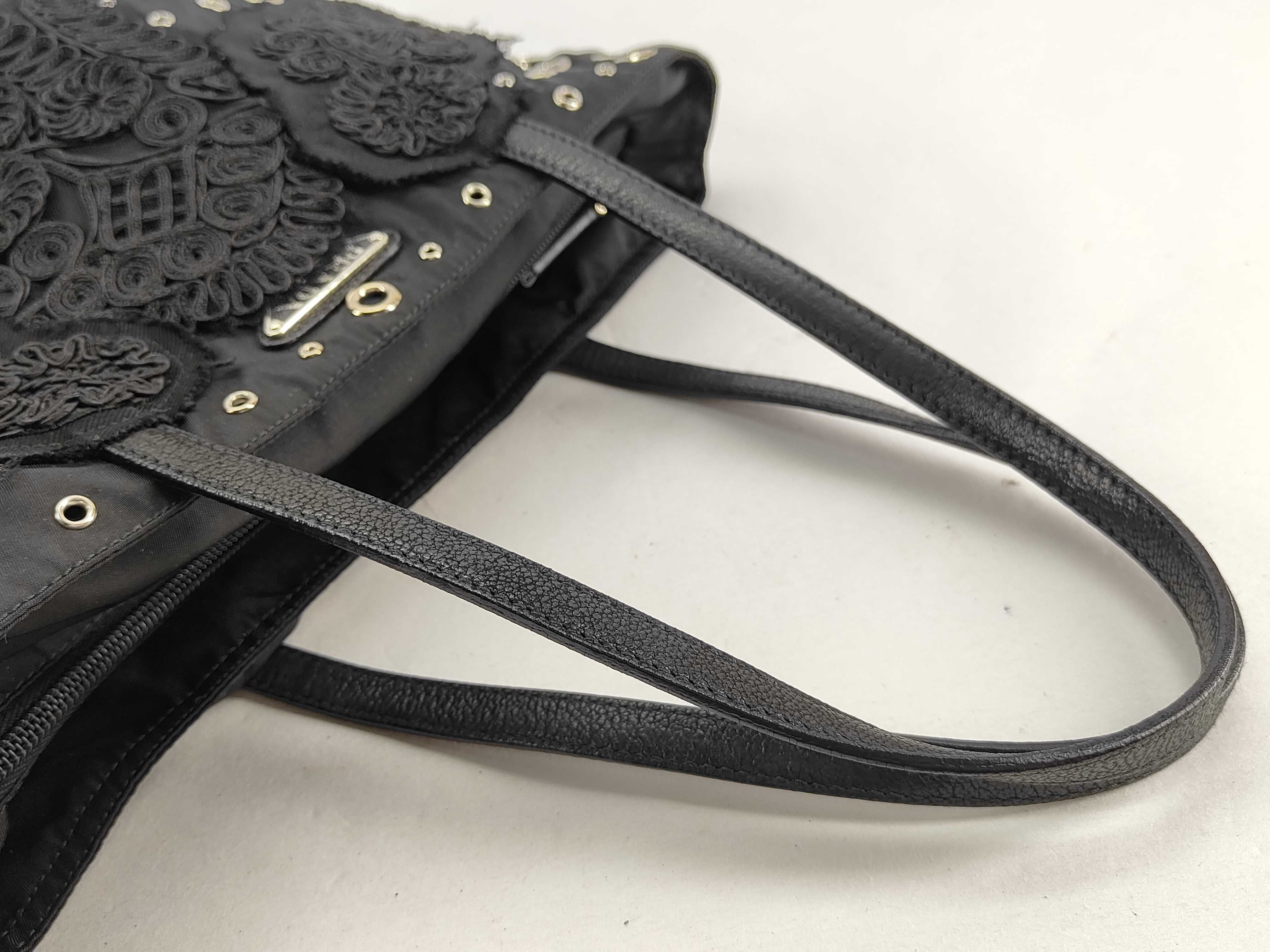 Nylon Prada Triangle Logo Nylon Tote Bag — view 3