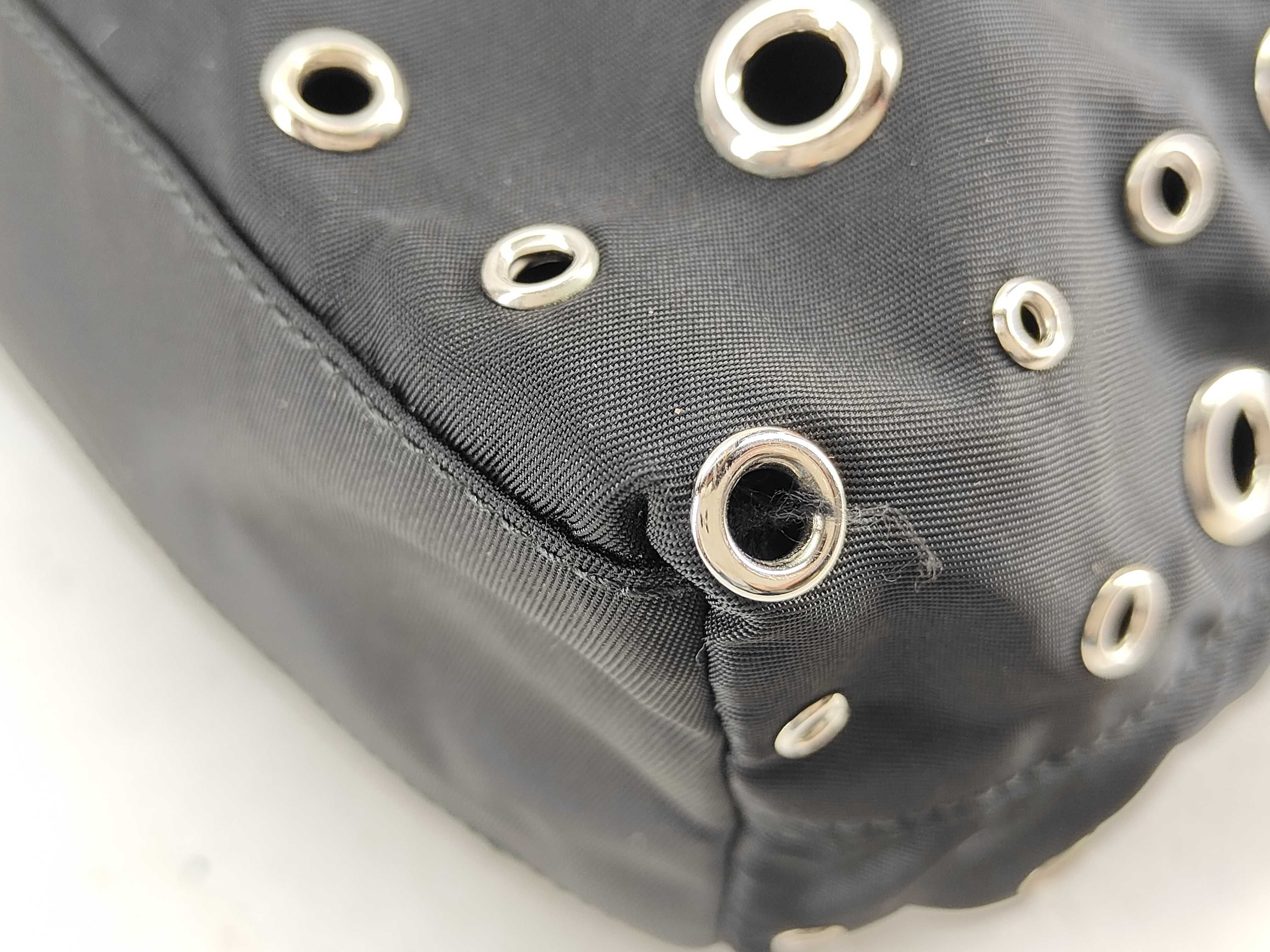 Nylon Prada Triangle Logo Nylon Tote Bag — view 7