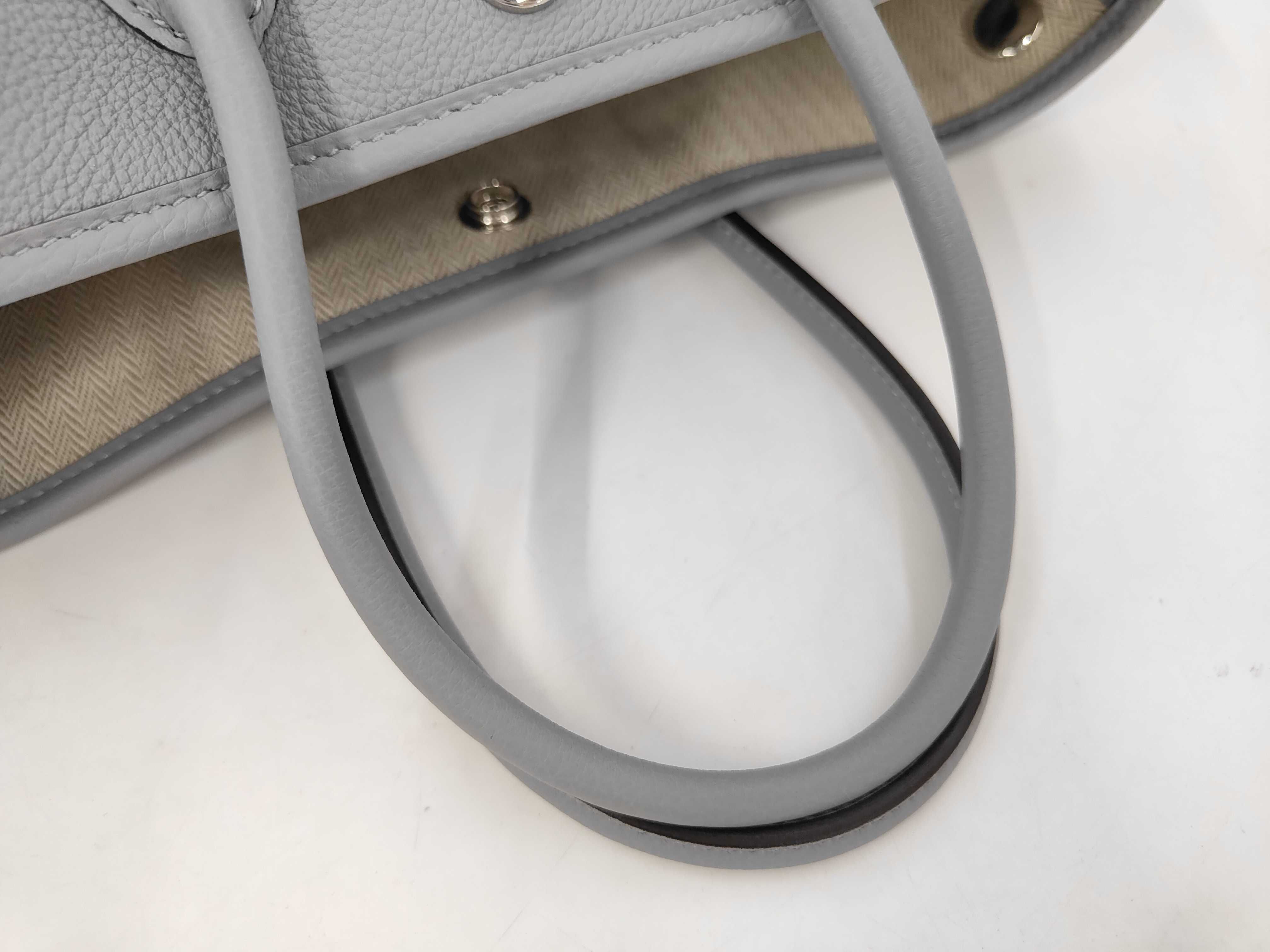 Garden Party Neo Blue Glacier Togo Silver Hardware G Stamp Handbag — view 5