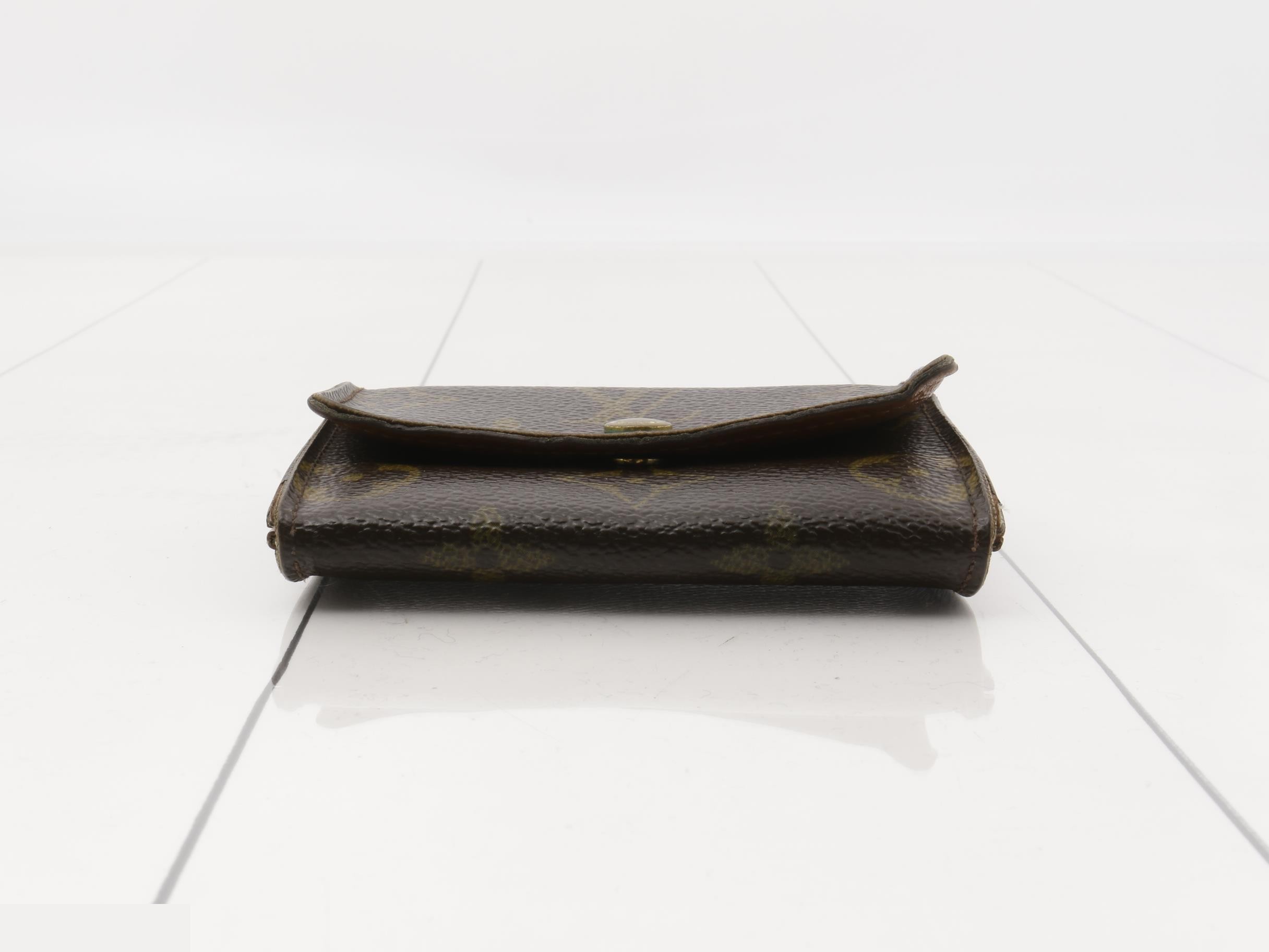 M61930 Portemonnaie Plat Coin Case, Monogram Brown — view 3