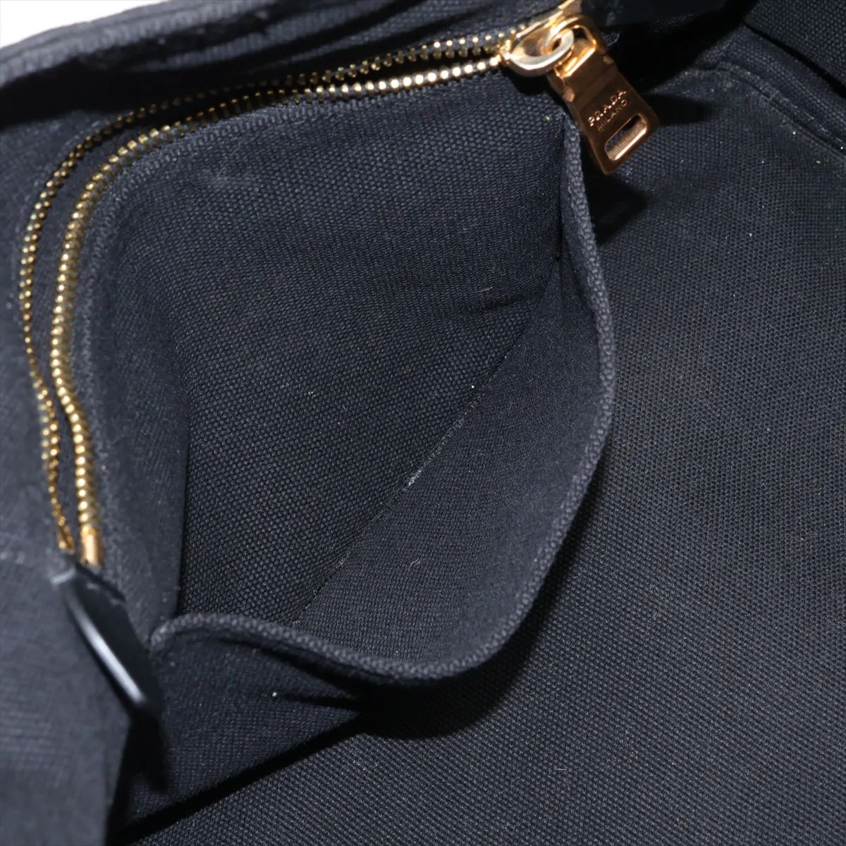 Canapa Canvas 2-Way Handbag, Black, 1BG642 — view 10