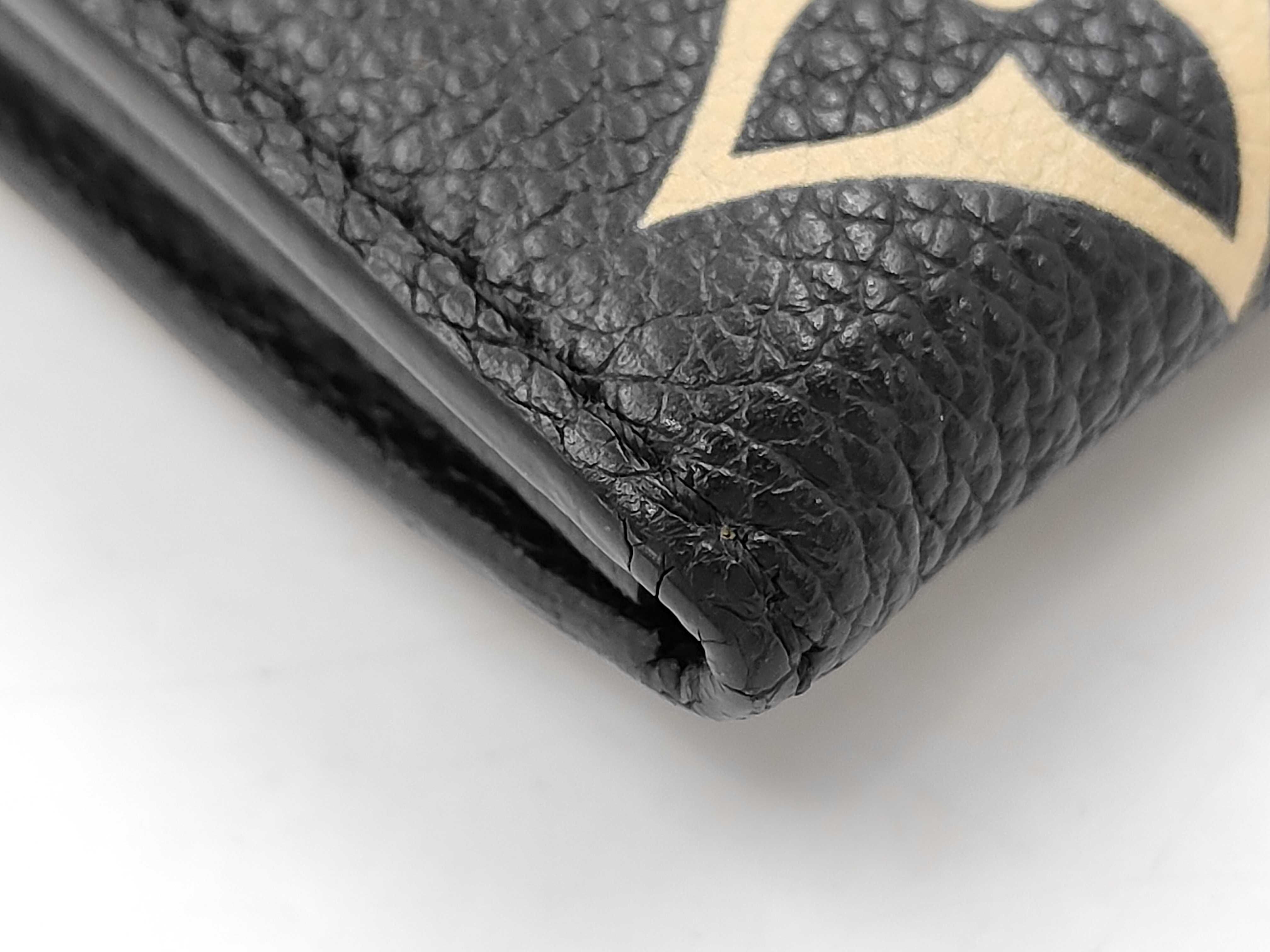 Black Empreinte Calfskin Monogram Portefeuille Sarah M80496 Wallet — view 3