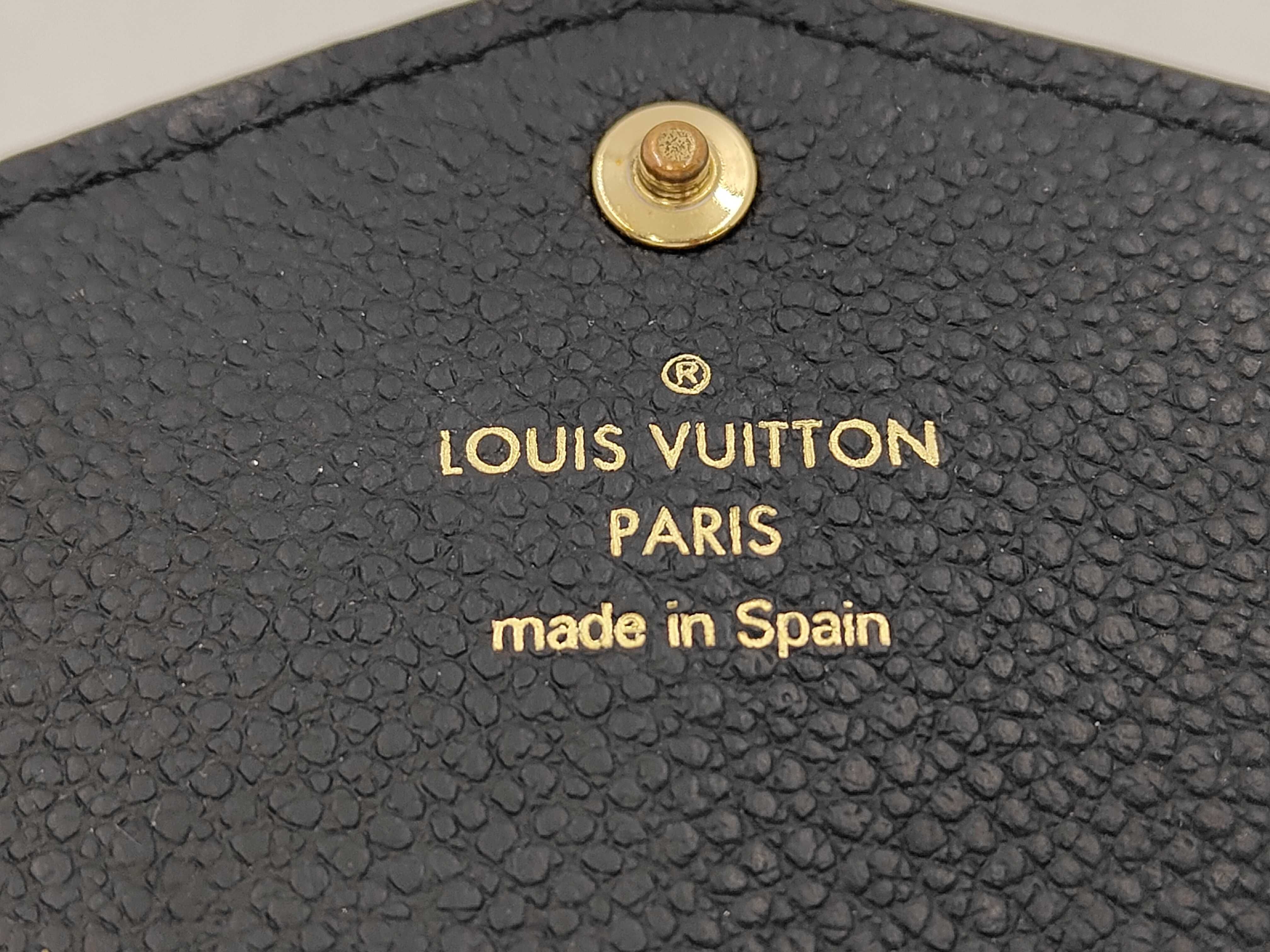 Black Empreinte Calfskin Monogram Portefeuille Sarah M80496 Wallet — view 8