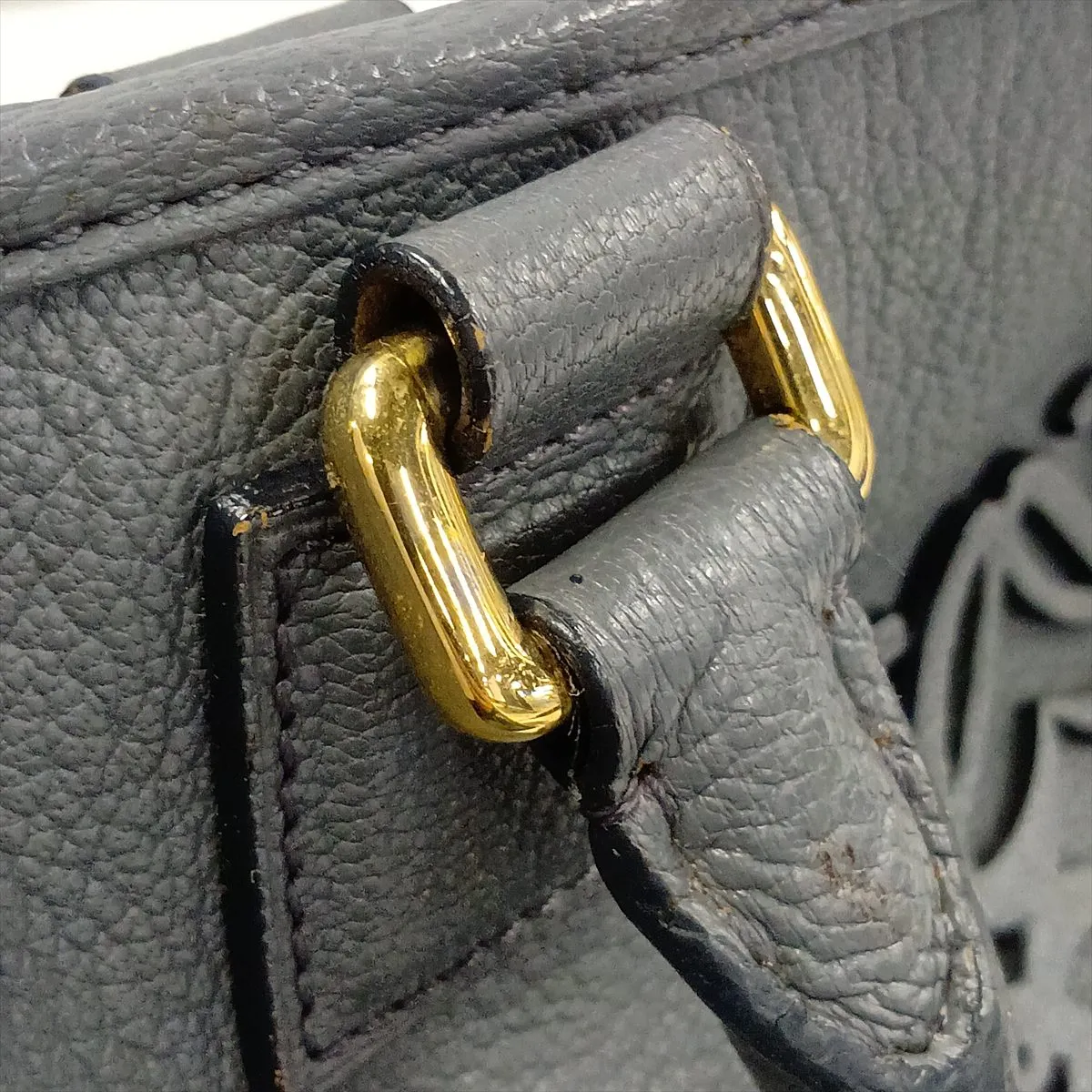 Amazona 28 Leather Handbag, Gray — view 14