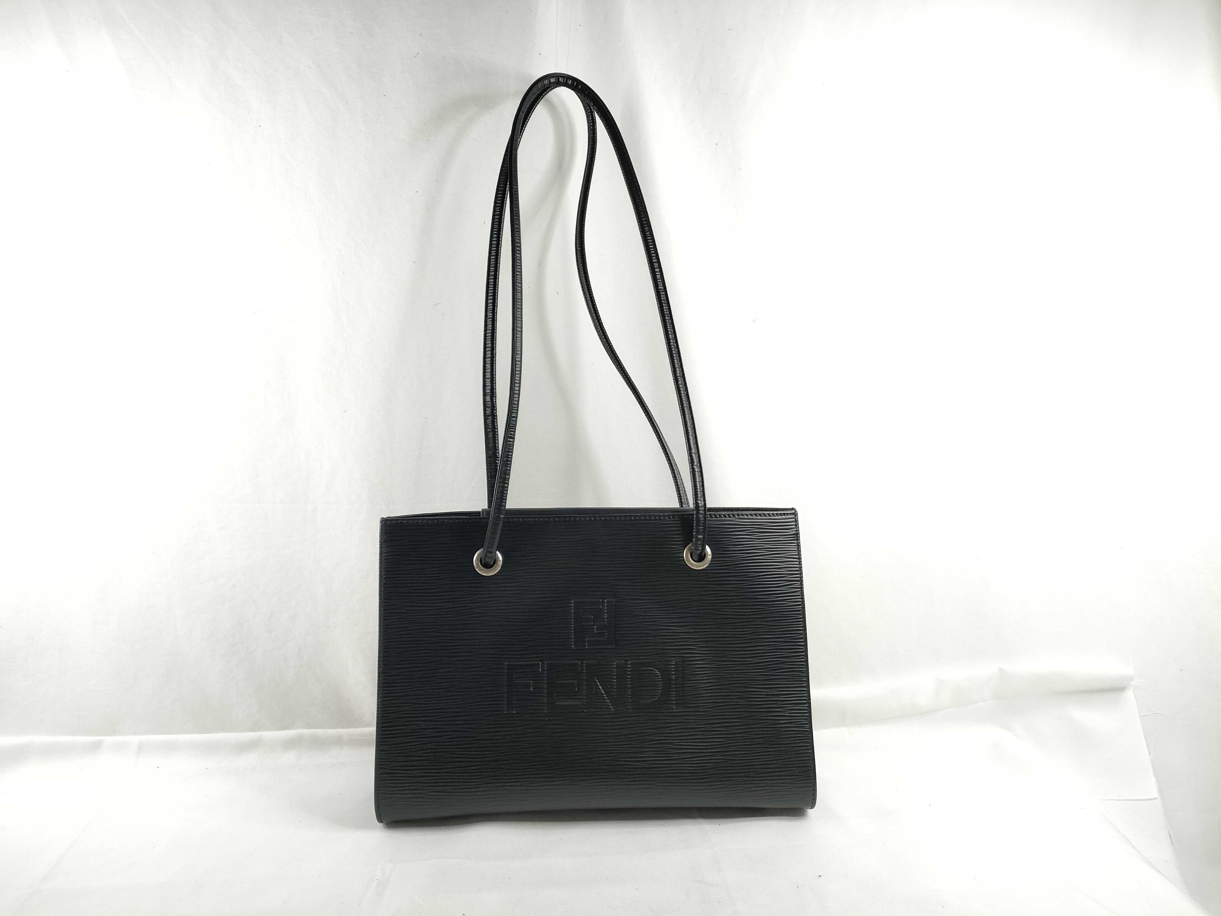 Epi Leather Logo Tote Bag 454263631078 Black W30cm Tote Bag