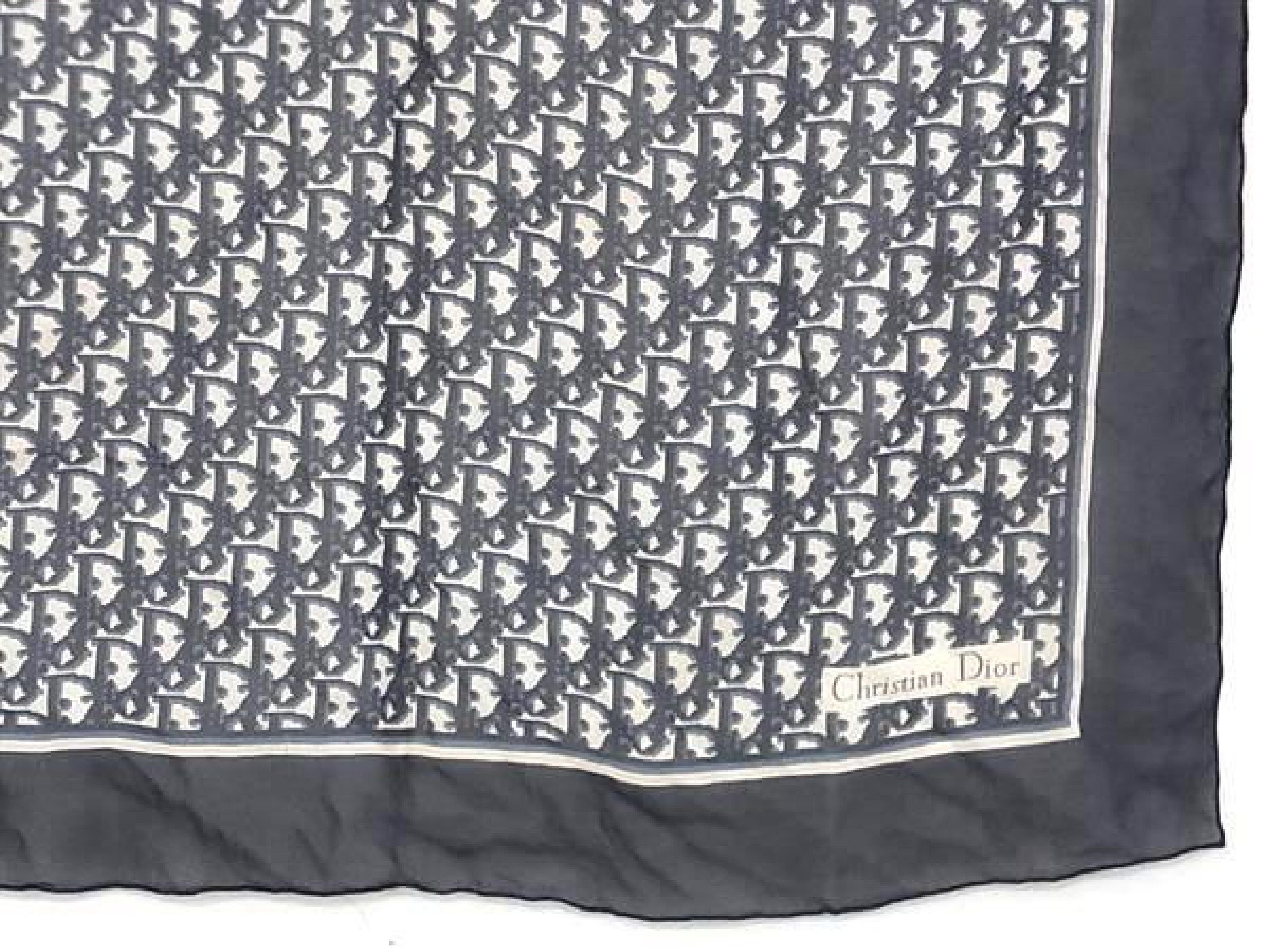 Trotter Large Scarf Stole Shawl for Women, Navy x White, FZ4652, Other Accessories — view 3