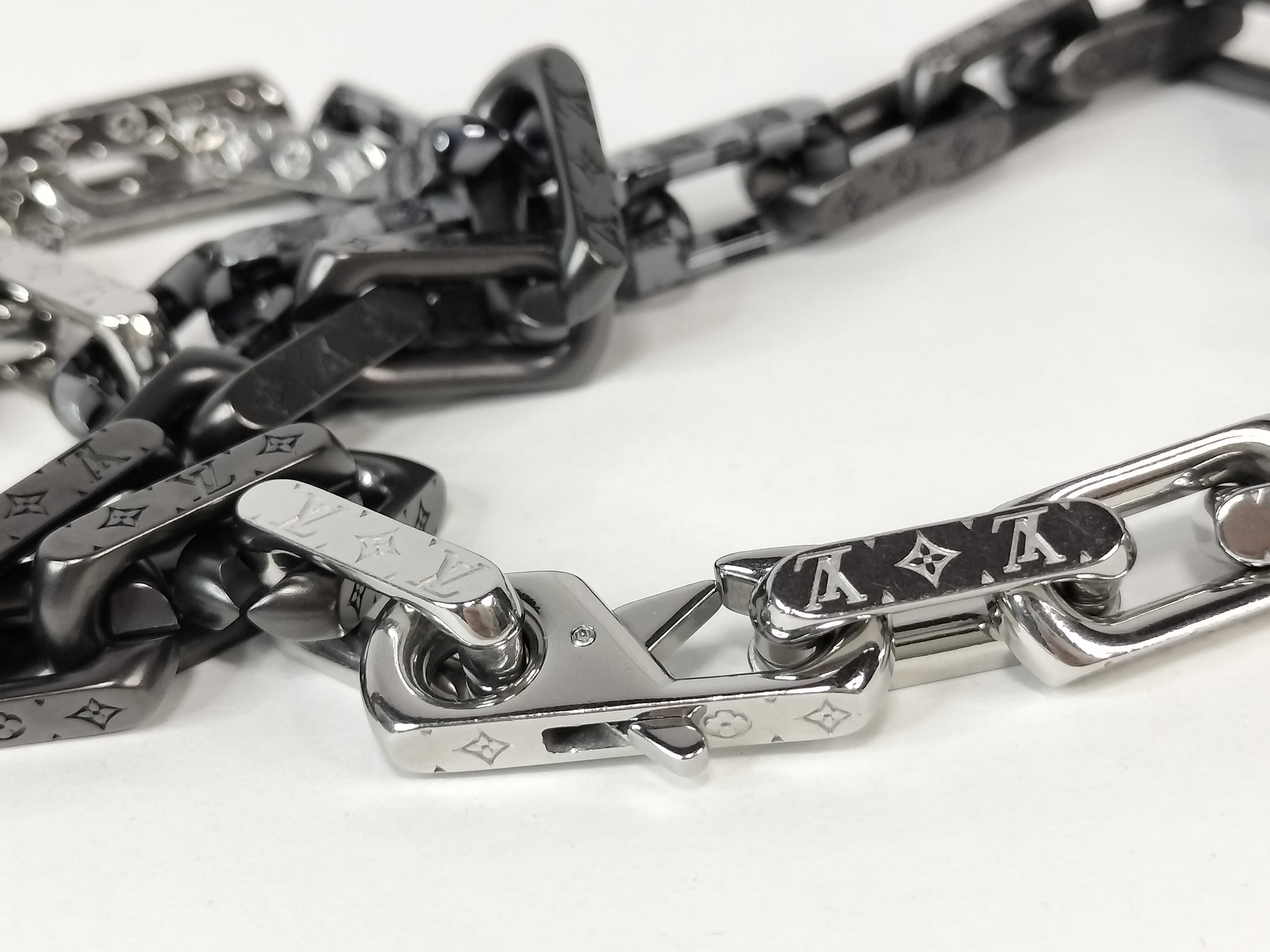 Collier Damier Necklace Monogram Chain MP3189 Metal Necklace — view 4