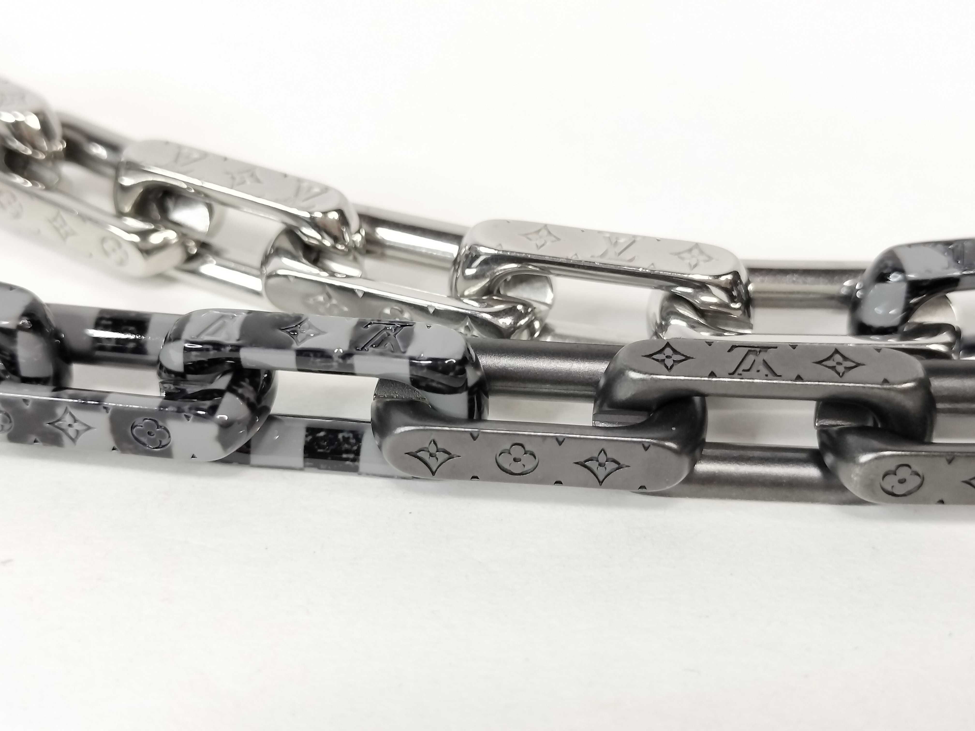 Collier Damier Necklace Monogram Chain MP3189 Metal Necklace — view 9