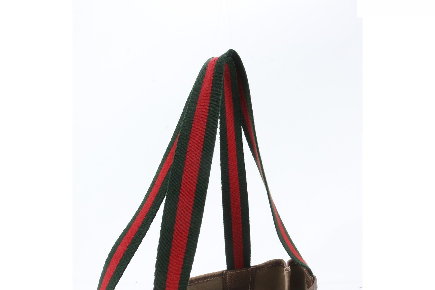 GG Supreme Sherry Line Leather Tote Bag — view 2