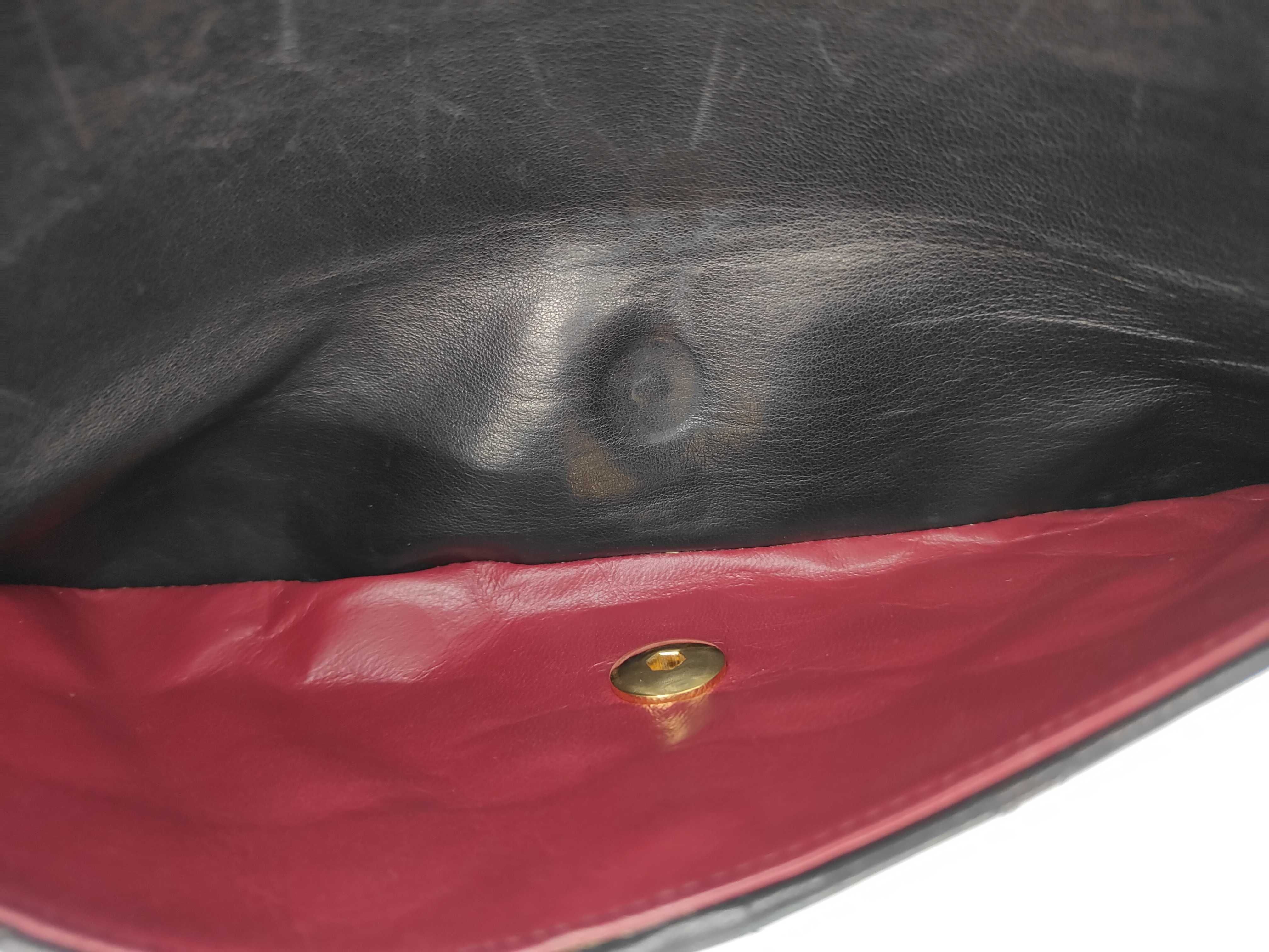 Matelassé Double Flap Black Shoulder Bag — view 9