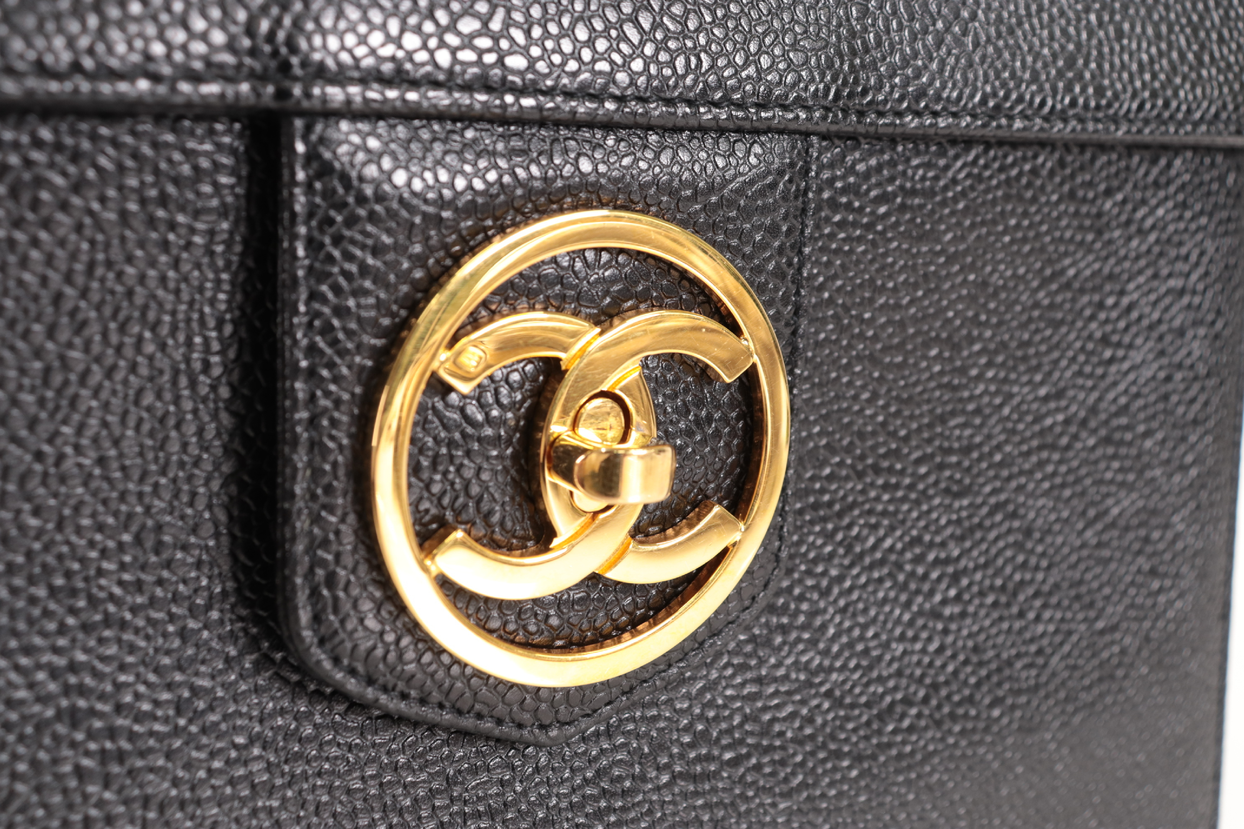 Caviar Circle Coco 2-Way Vanity Handbag (No. 3) — view 9