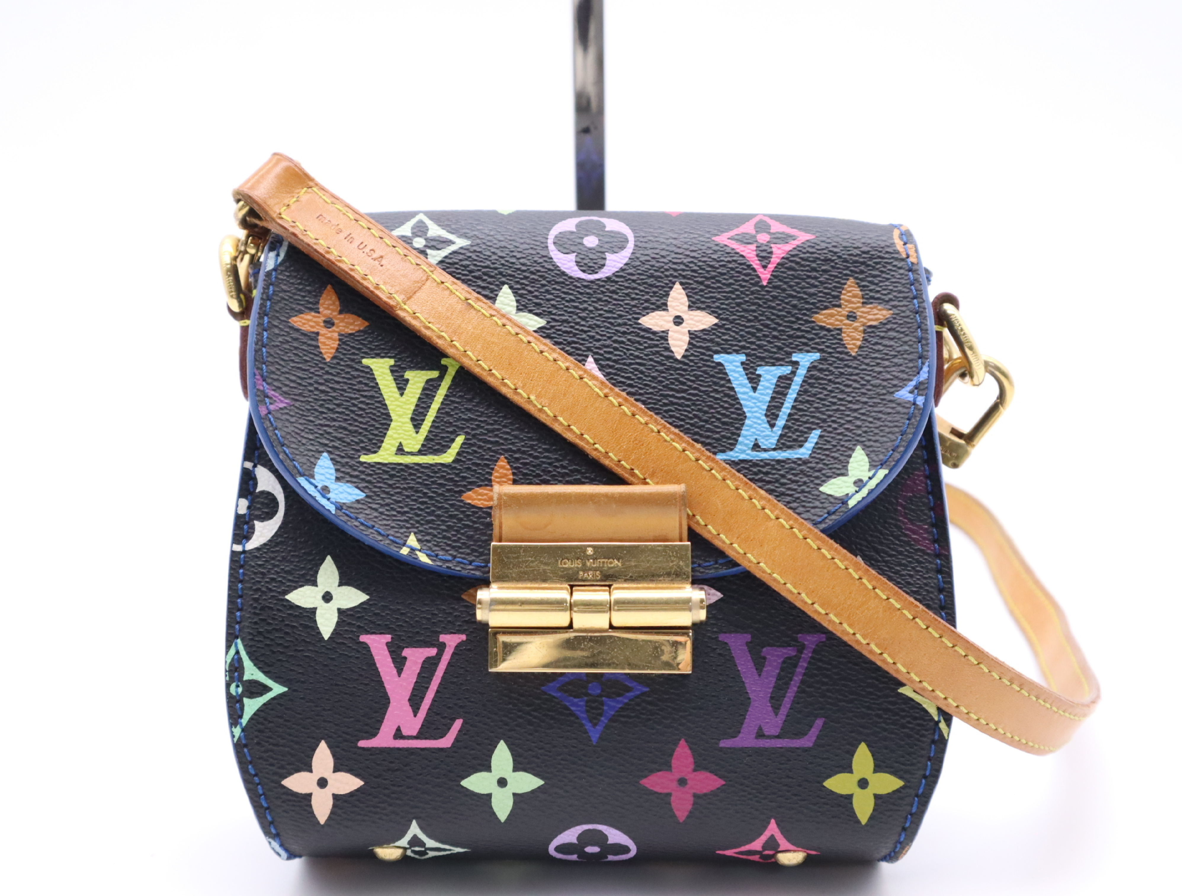 M40659 Monogram Multicolor Heartbreaker Noir Shoulder Bag with Shoulder Strap