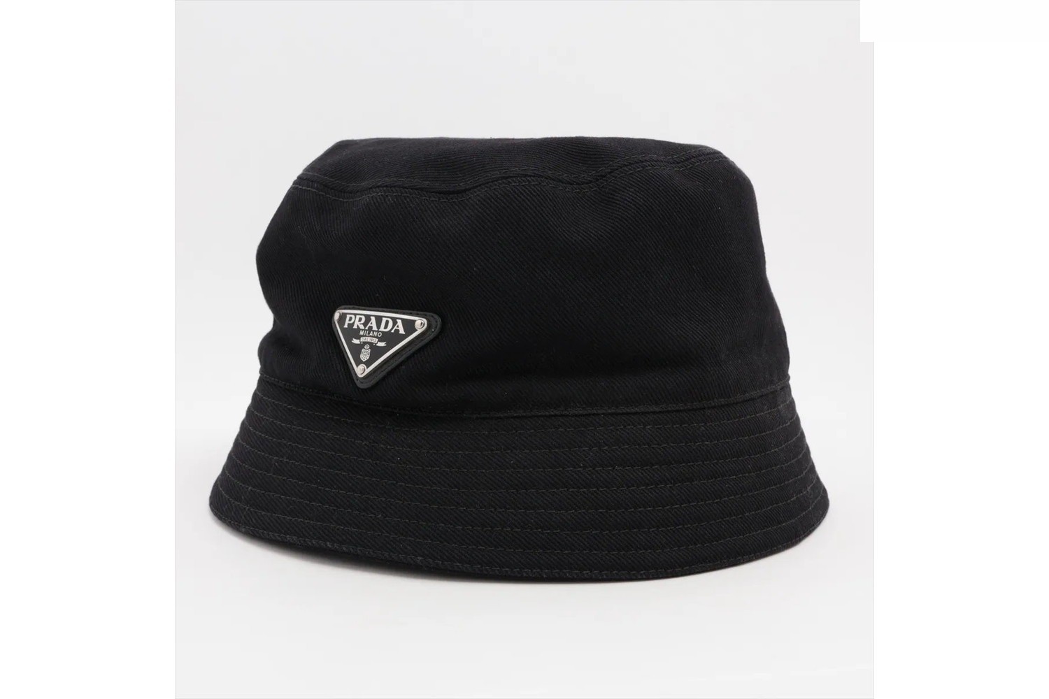 Tag attached Triangle logo bucket hat — view 2