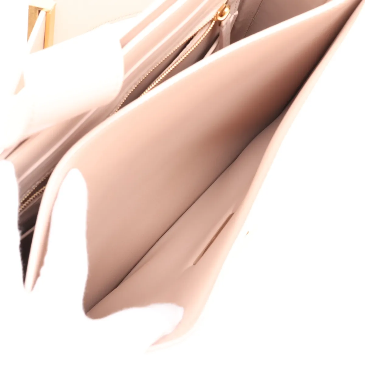 Marie Leather Shoulder Bag, Beige — view 11