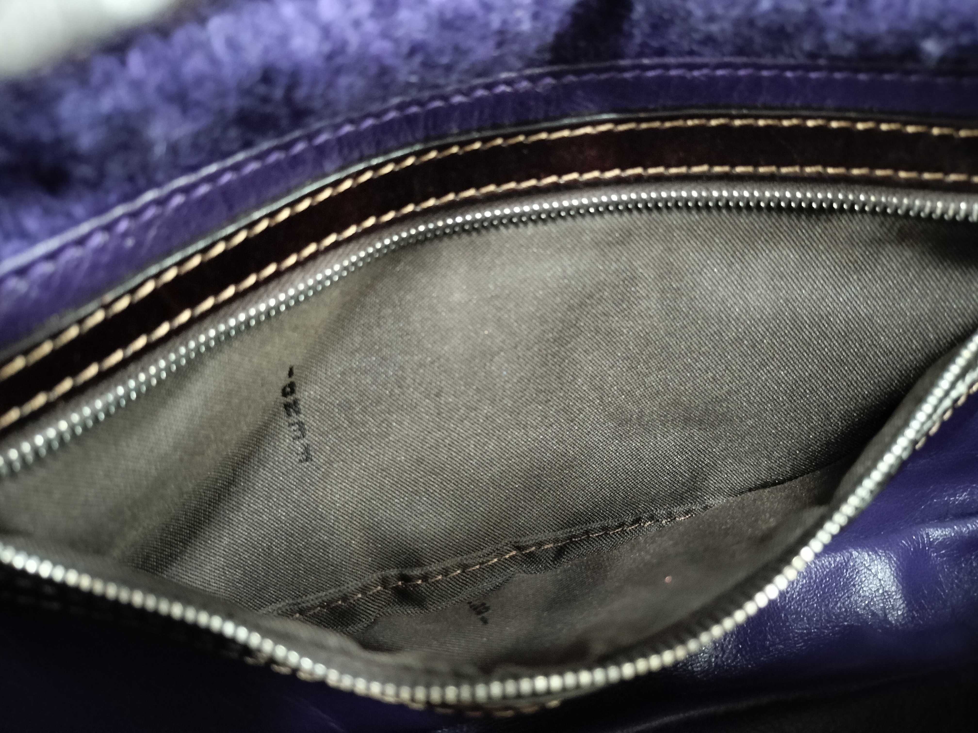 Mamma handbag, wool knit, purple handbag — view 11