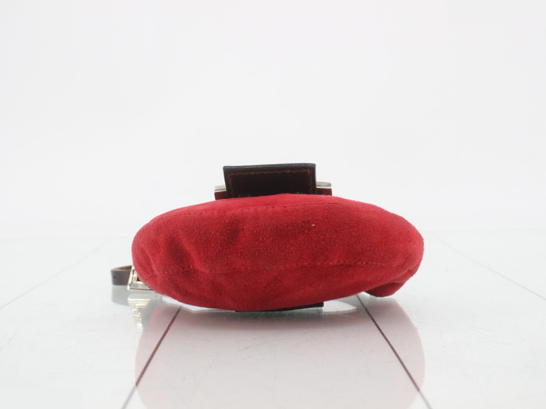 Mini Croissant Suede Handbag — view 3