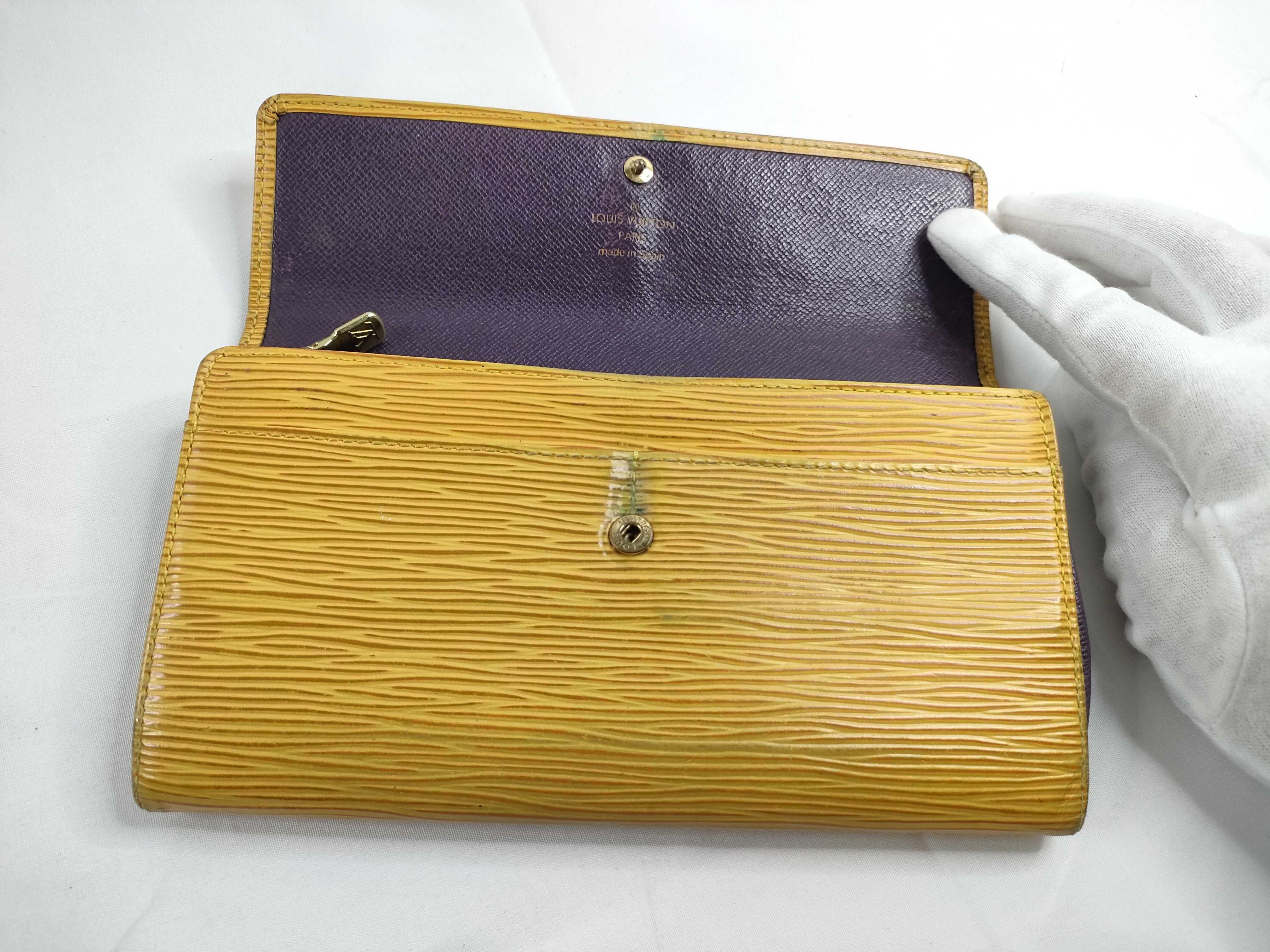 Epi Louis Vuitton Epi Portefeuille Sarah M63389/CA0071 Yellow Wallet — view 8