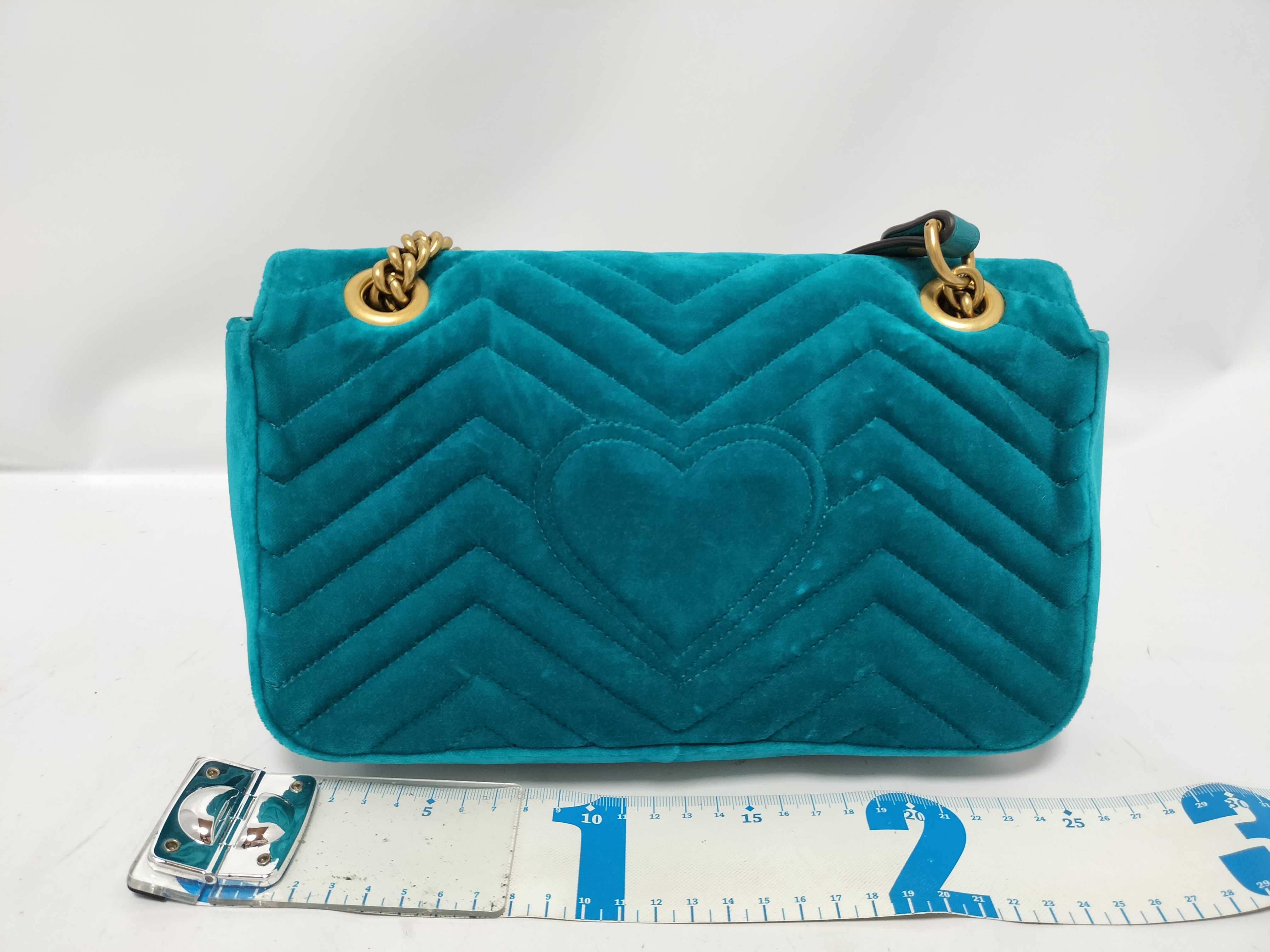 GG Marmont Velour Shoulder Bag — view 2