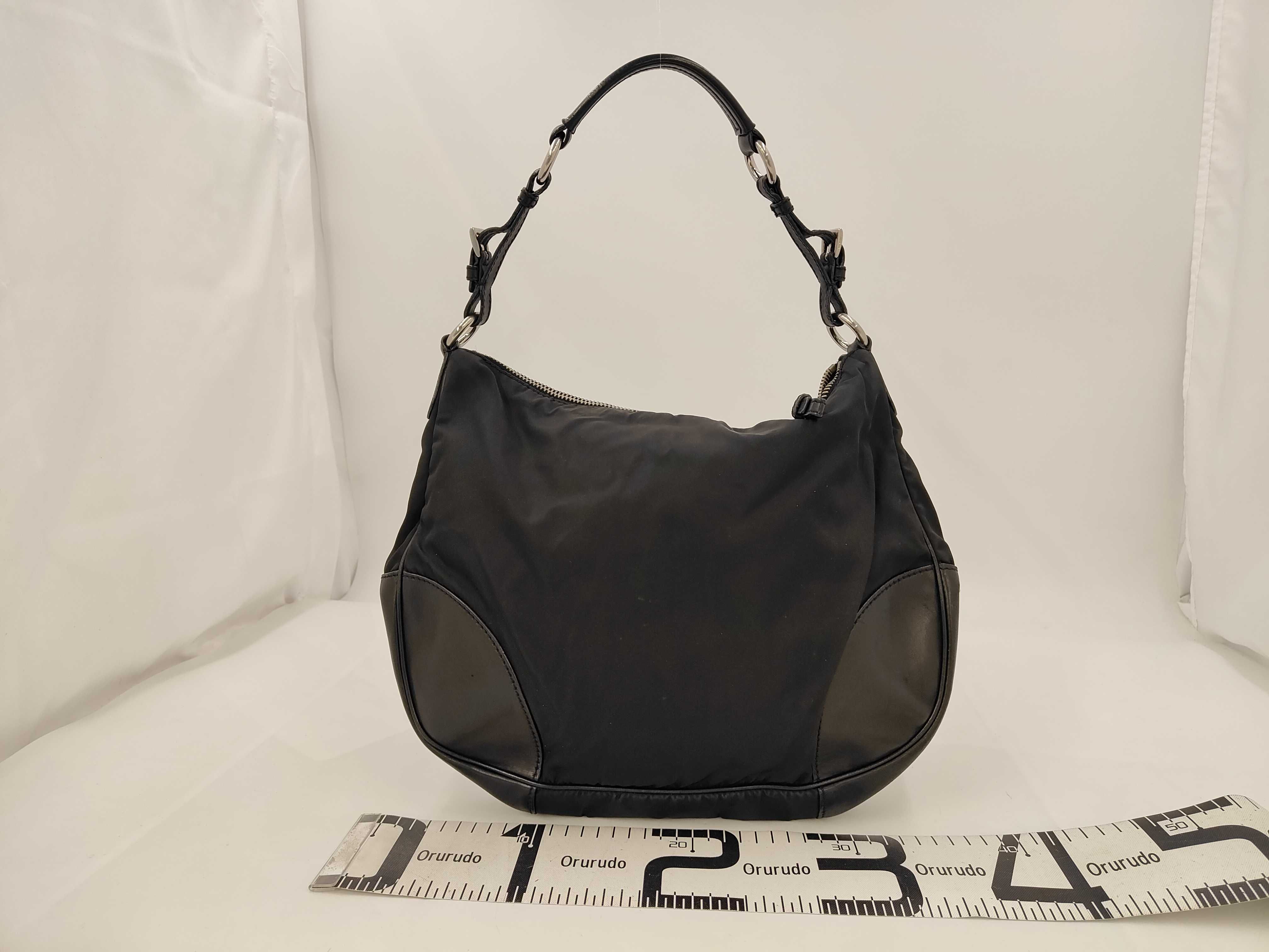 Nylon Triangle Logo Nylon One-Shoulder Bag — view 2