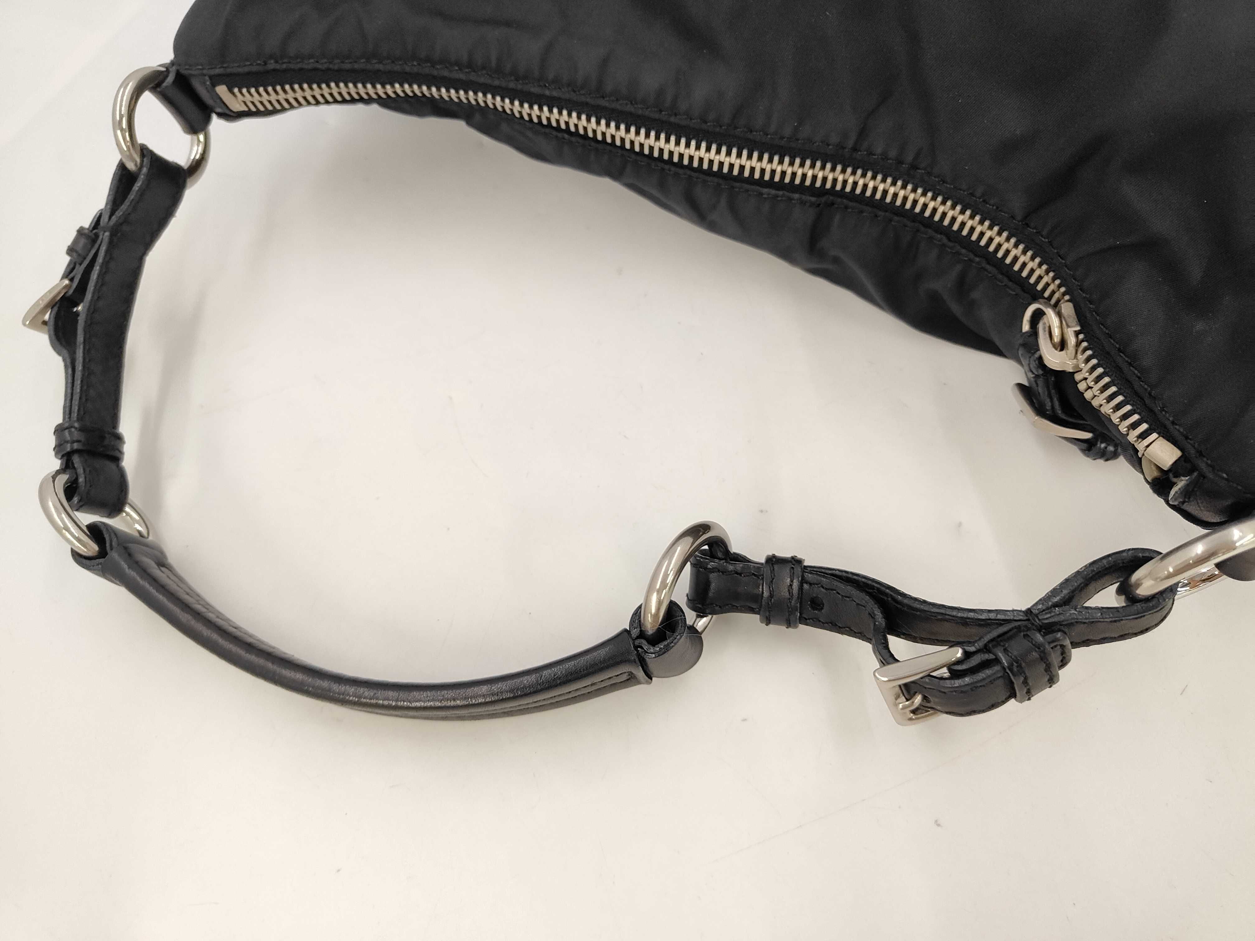 Nylon Triangle Logo Nylon One-Shoulder Bag — view 5